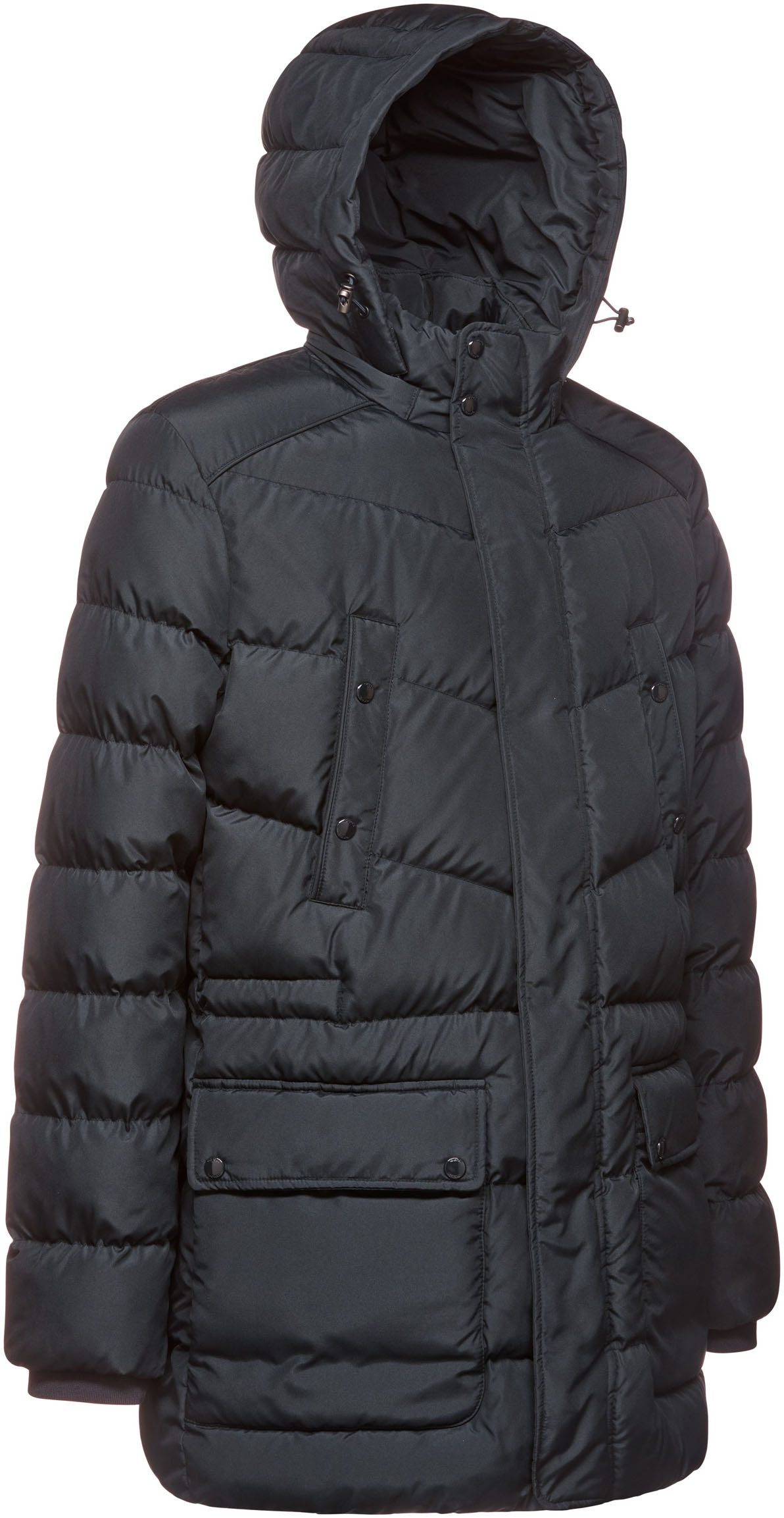Geox Lang jack LEITAN met capuchon, 4 zakken, verborgen rits + drukker