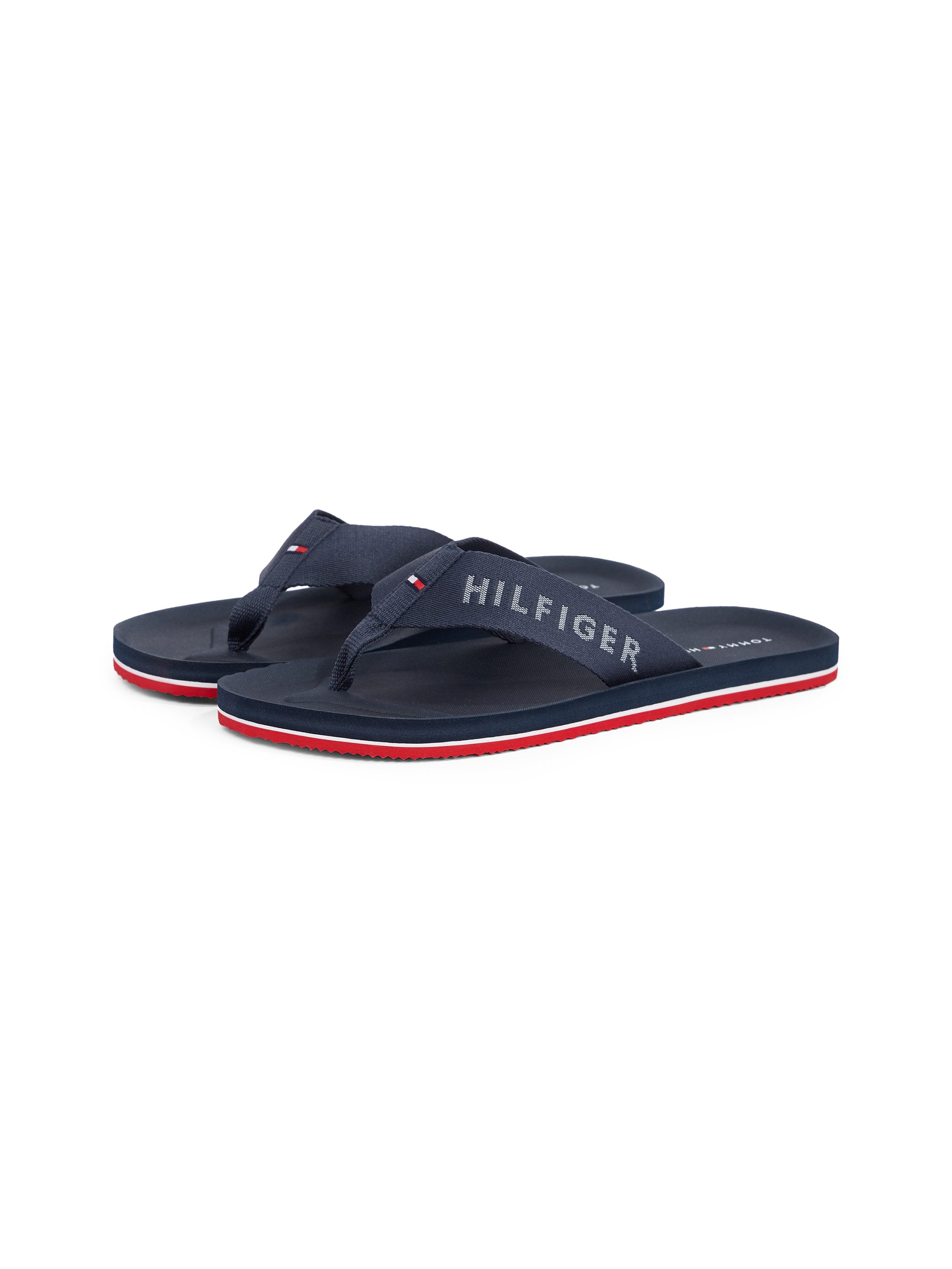 Tommy Hilfiger Teenslippers COMFORT HILFIGER BEACH SANDAL dianette, badslipper, instapschoen met logo-inscriptie