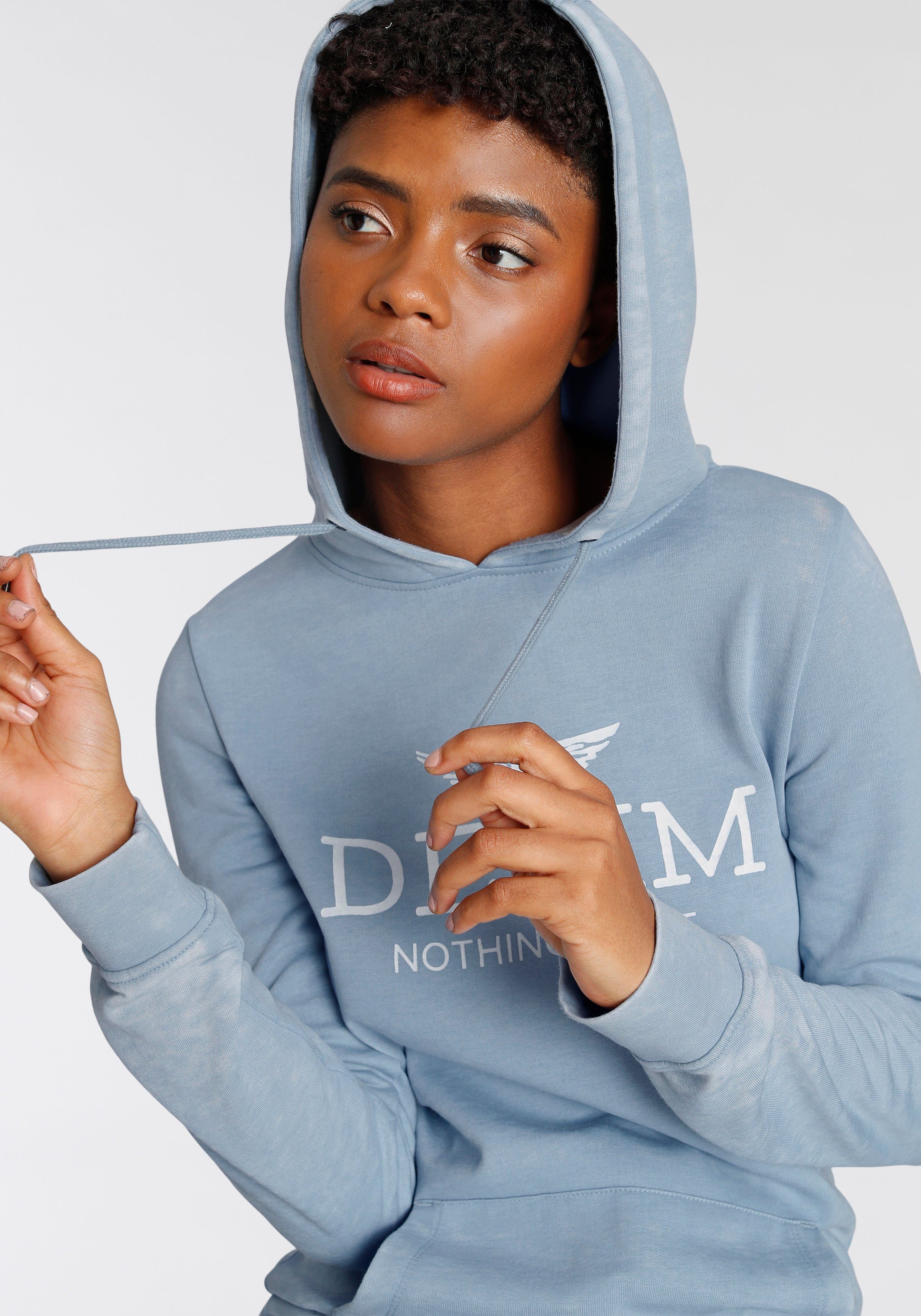 Arizona Hoodie Lange mouwen, figuurvolgend, van katoenmix
