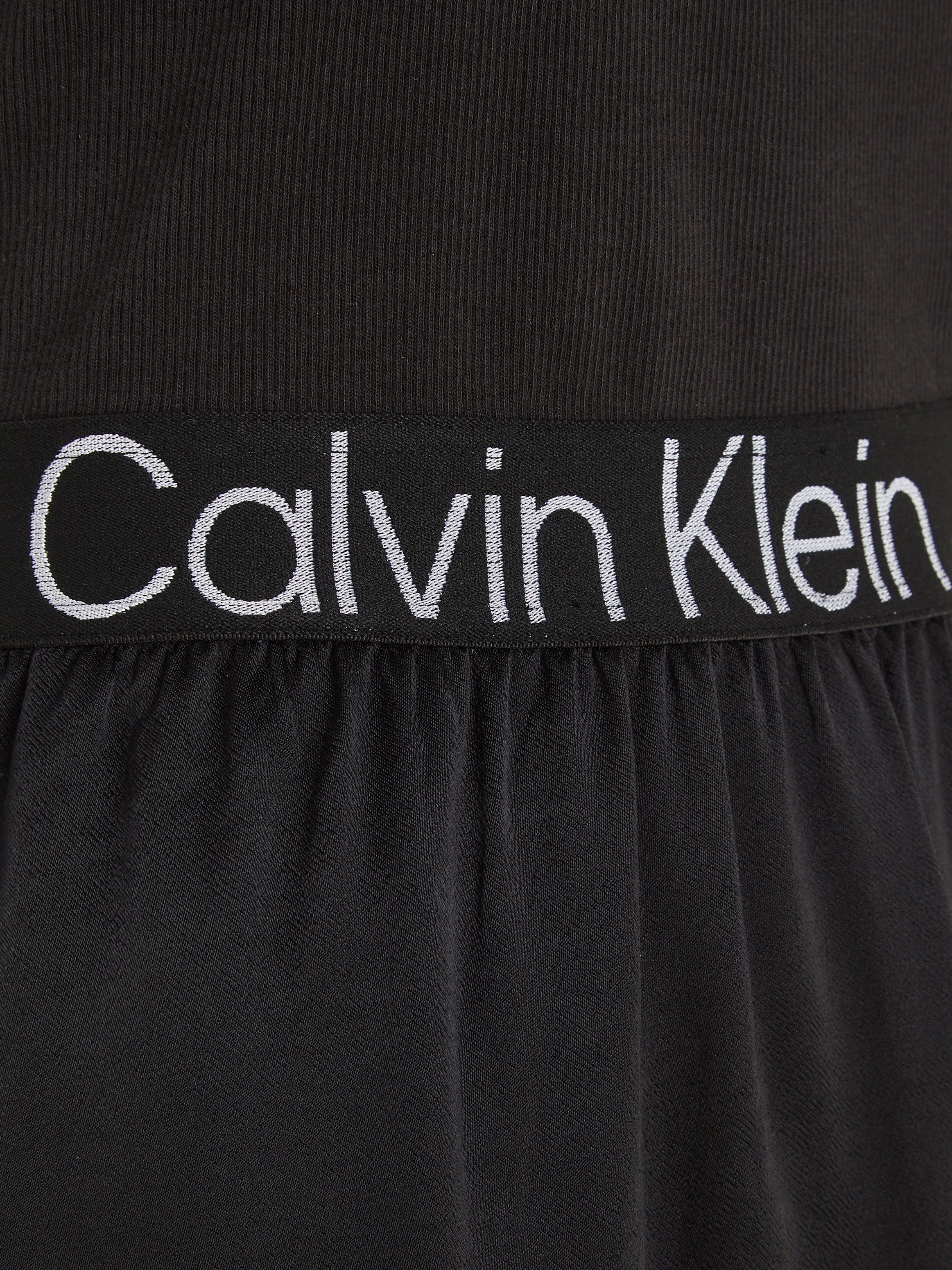 Calvin Klein Jerseyjurk RACERBACK LOGO ELASTIC DRESS