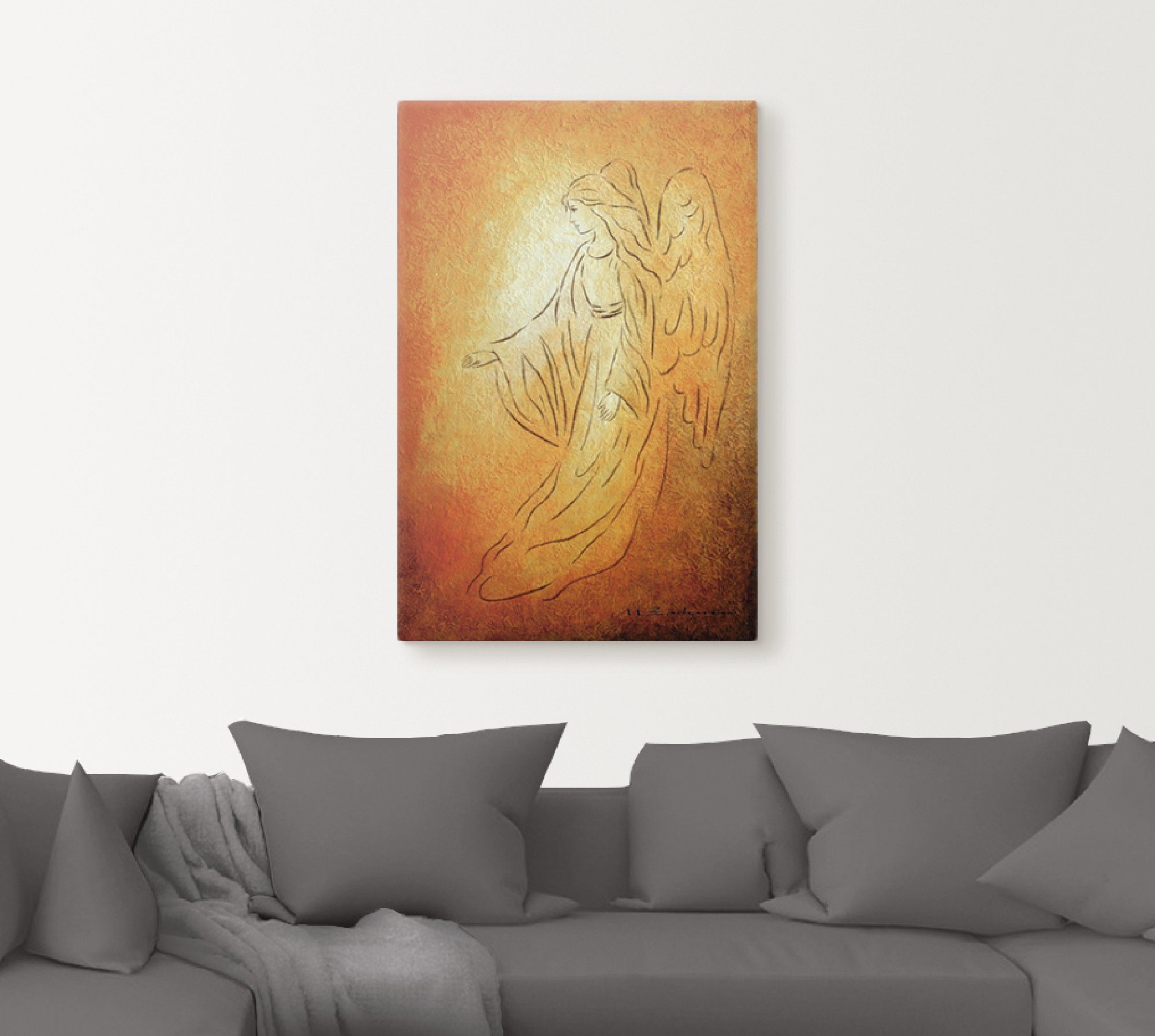 Artland Artprint Engel van de genezing - engelkunst als artprint van aluminium, artprint voor buiten, artprint op linnen, poster, muursticker