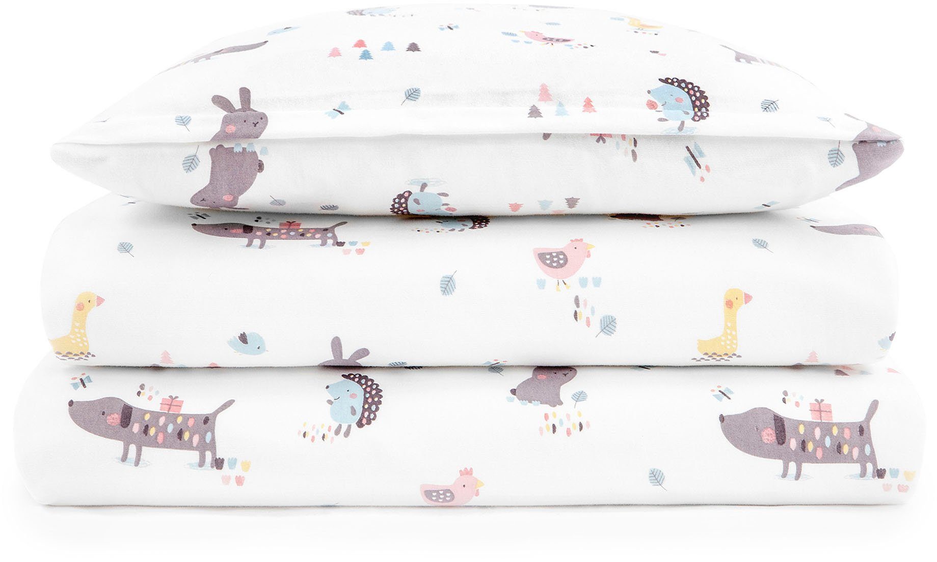 Zöllner Kinderovertrekset Crazy Animals met verschillende dieren (2-delig)