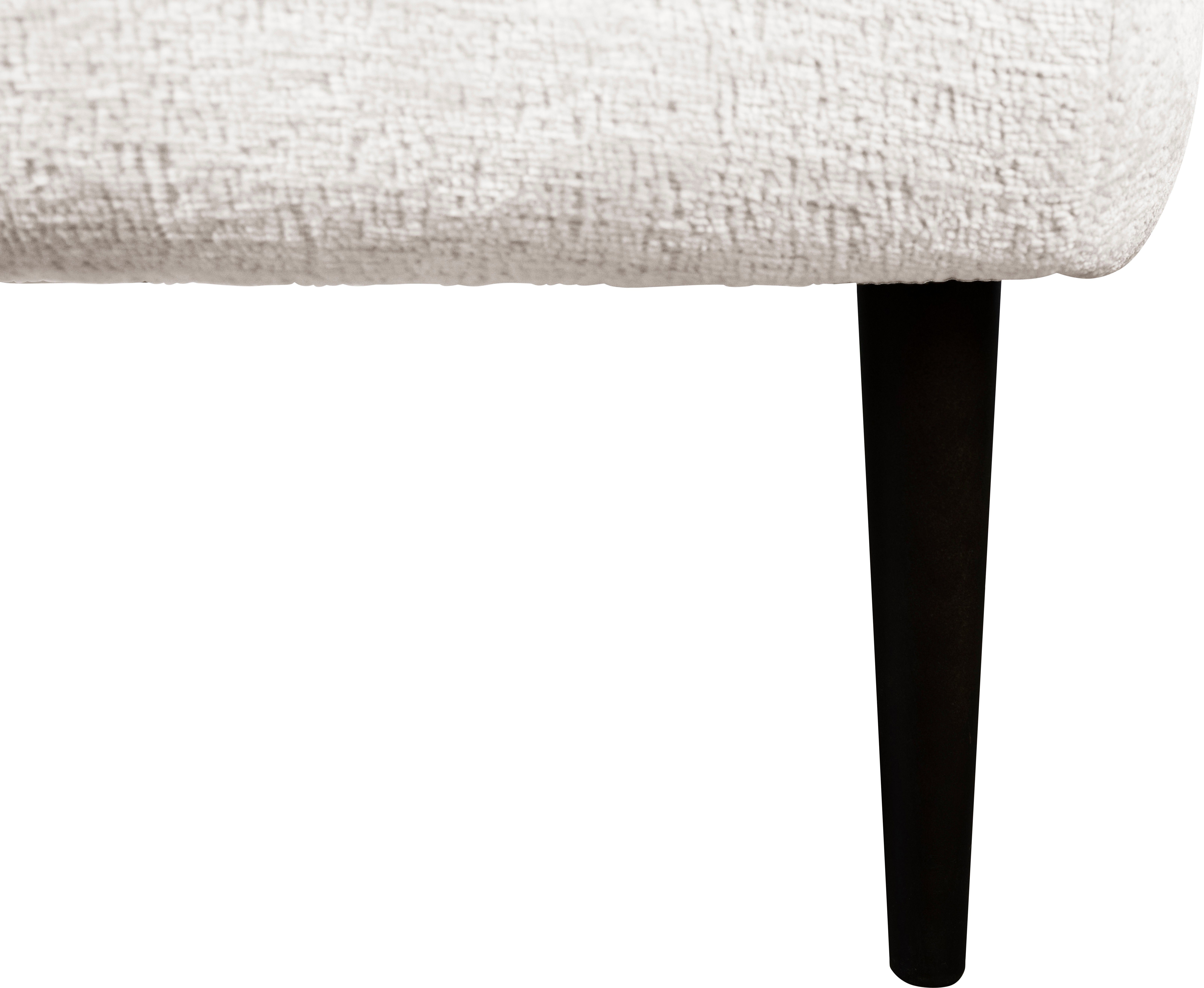 LeGer Home by Lena Gercke Fauteuil Dinah Knoopdetails op de achterkant, naar keuze met of zonder poef/voetenbank