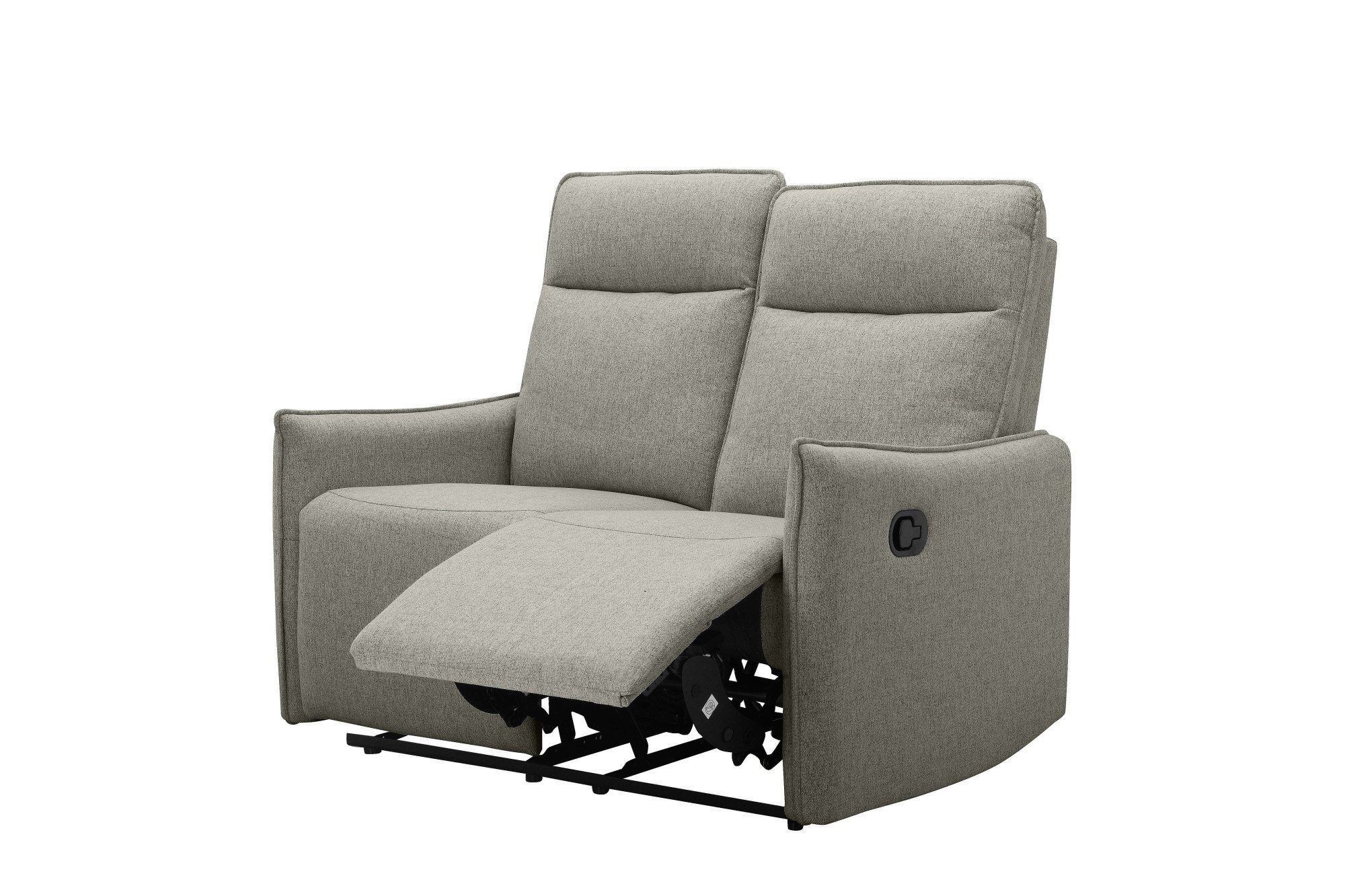 Dorel Home 2-zitsbank Lugo, bioscoopbank met relaxfunctie in kunstleer en geweven stof