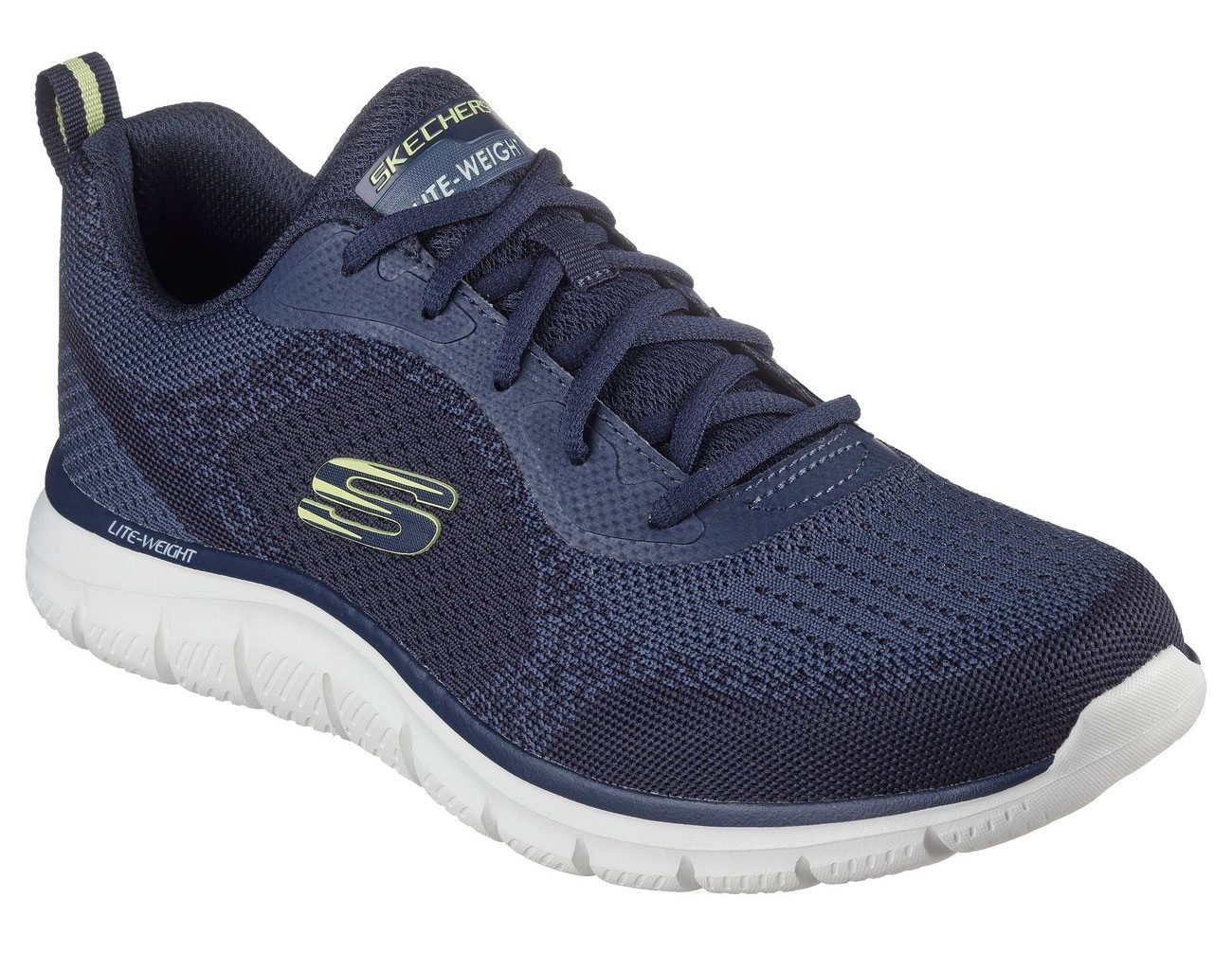 Skechers Sneakers TRACK-GLENDOR Trainingsschoenen, veterschoenen, vrijetijdsschoen met memory foam heren veterschoenen maat 40 EU blauw