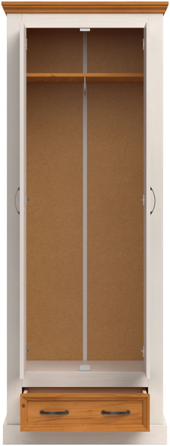 Home affaire Kledingkast Selma met 1 plank en uittrekbare kledingstang, breedte 70 cm