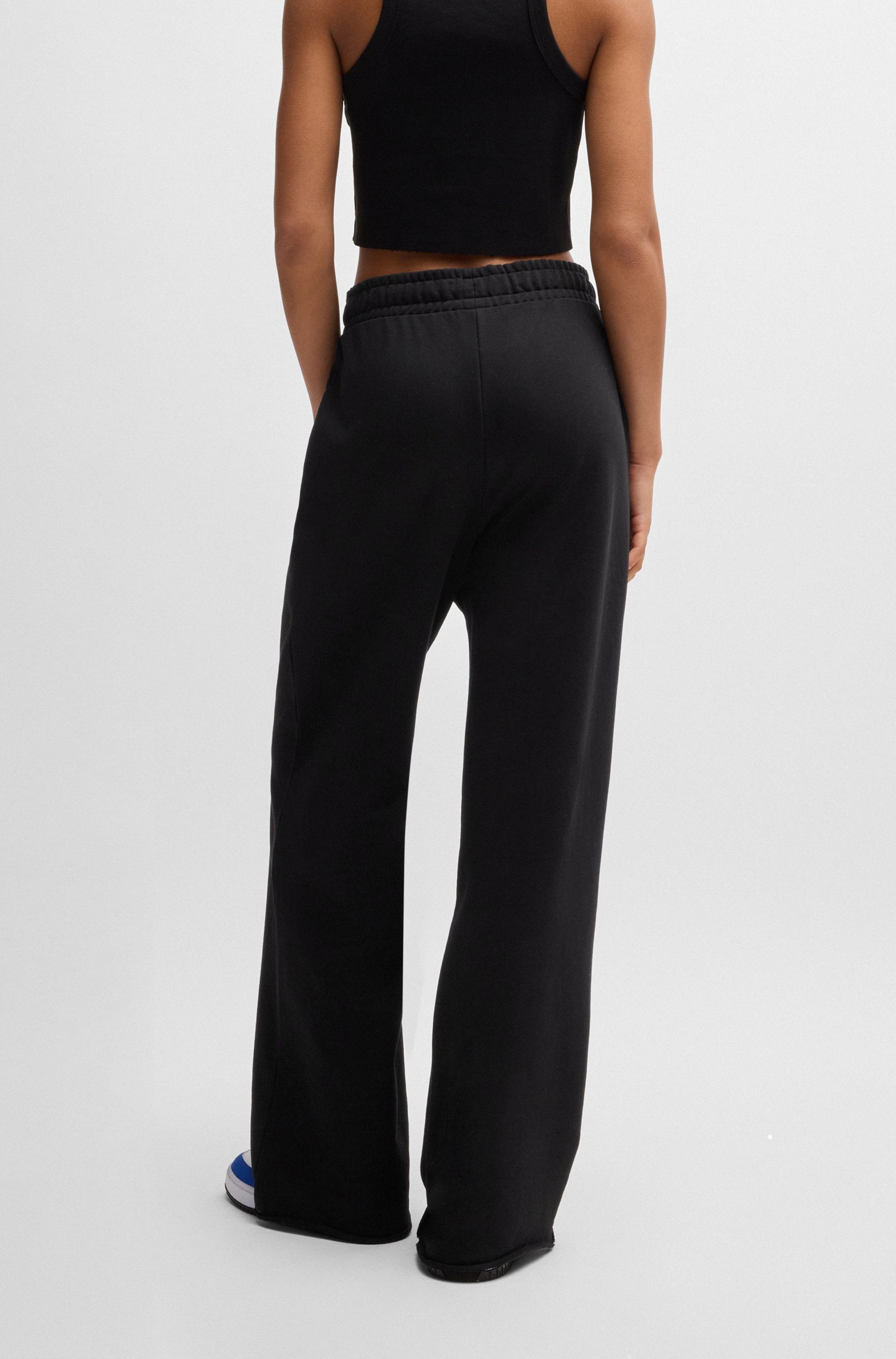 HUGO Blue Joggingbroek Straight Jogger met wijd uitlopende pijp, flared pants, jogpants, trainingsbroek
