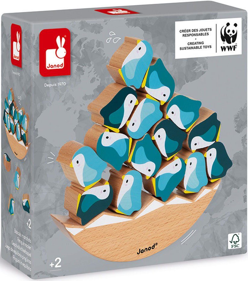 Janod Spel WWF® schommelpinguïns FSC®- beschermt bos - wereldwijd