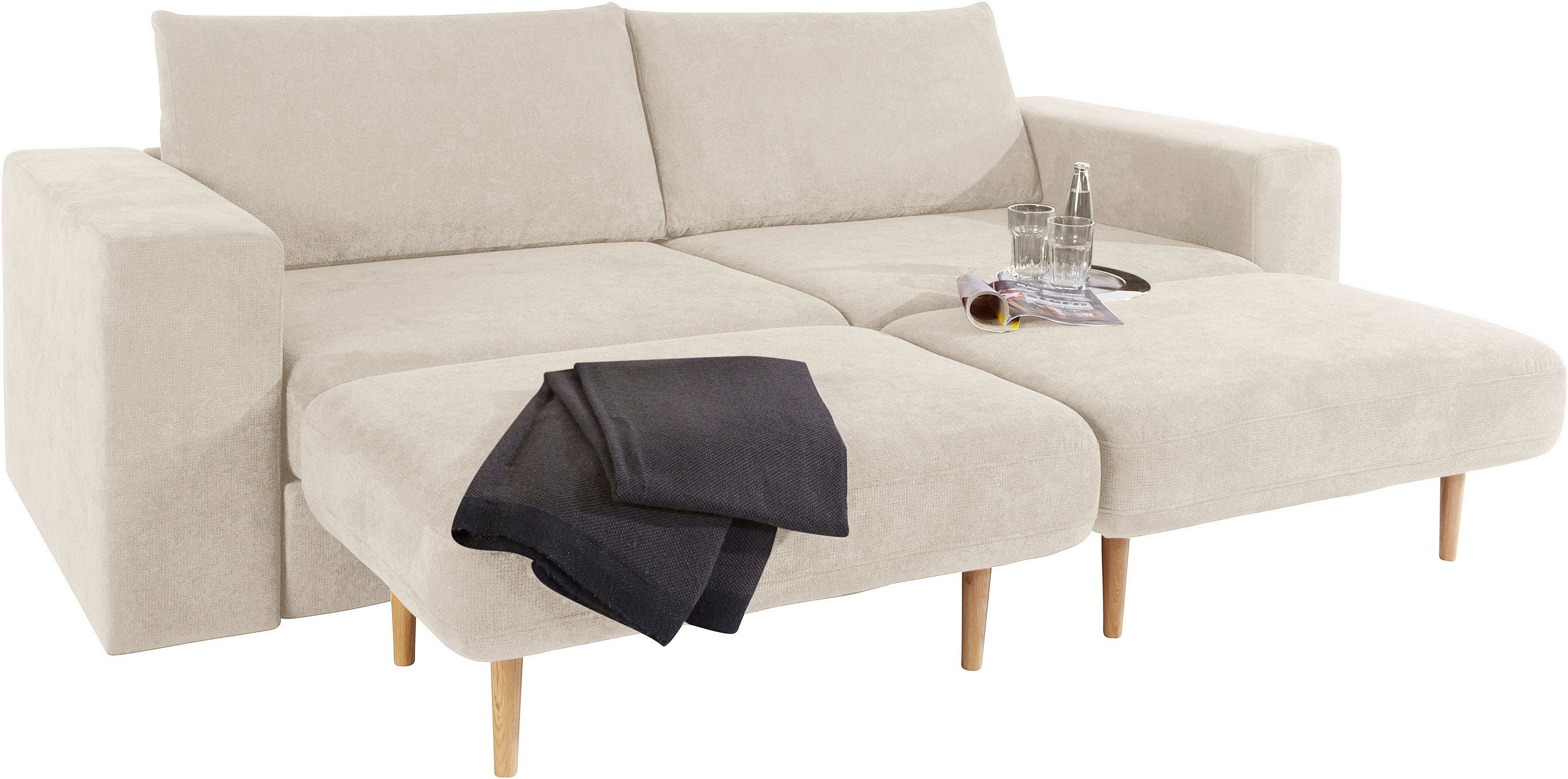 LOOKS BY WOLFGANG JOOP 4-zitsbank Looksv Aan te passen bank: de bank wordt bank met 2 hockers