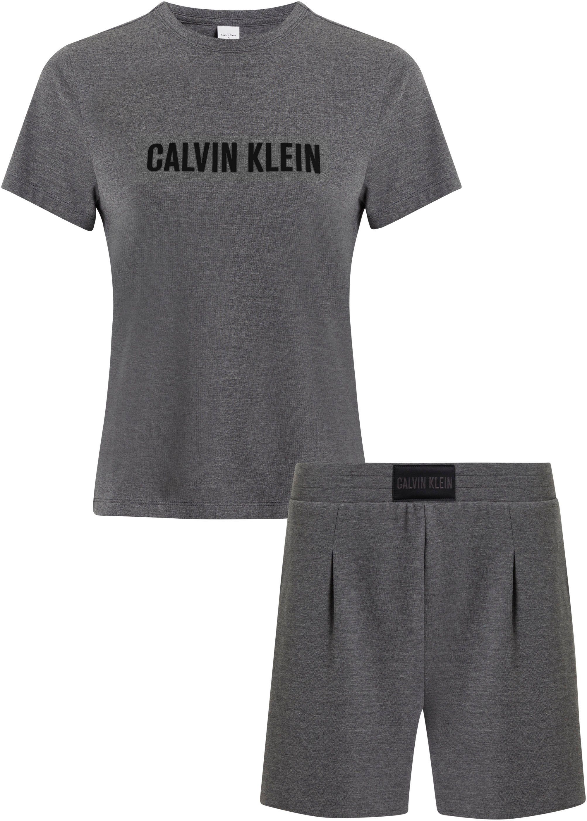 Calvin Klein Pyjama S S SLEEP SET met een logo-opschrift op borsthoogte (set 2-delig)