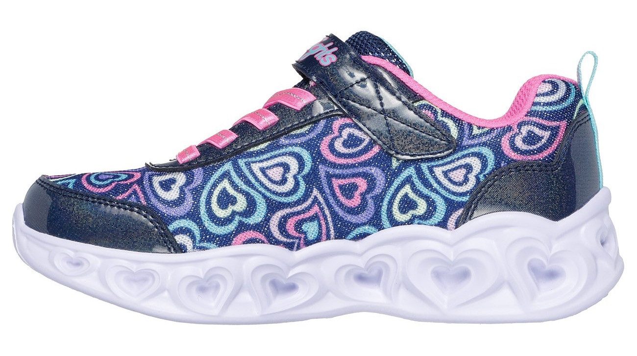 Skechers Sneakers HEART LIGHTS Blinkende schoen met hart-loopzool, maat sjabloon te downloaden