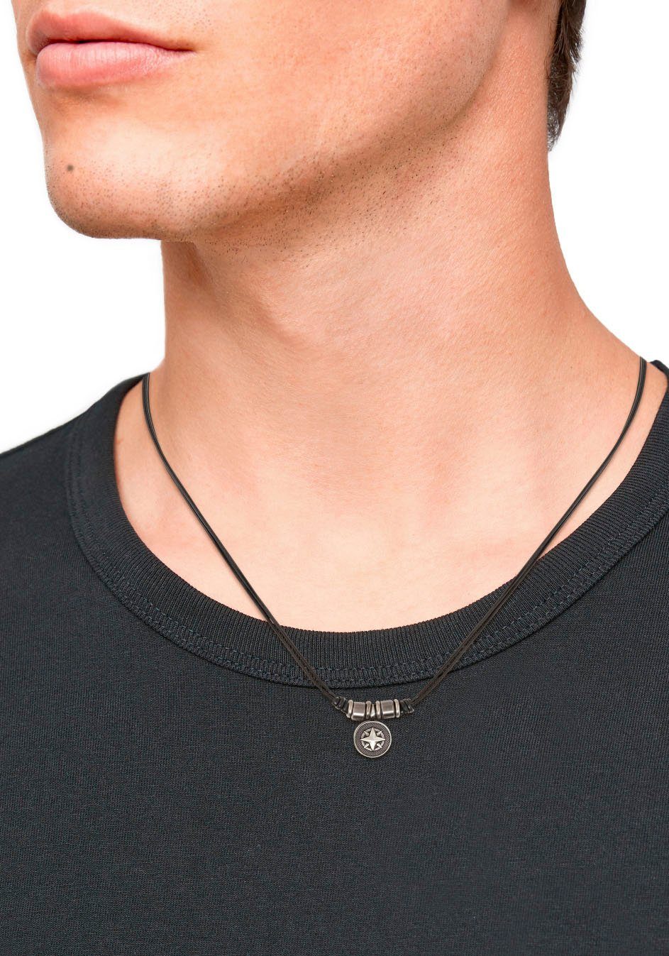 s.Oliver Ketting met hanger Kompas, 2035536 met zirkoon (synthetisch)
