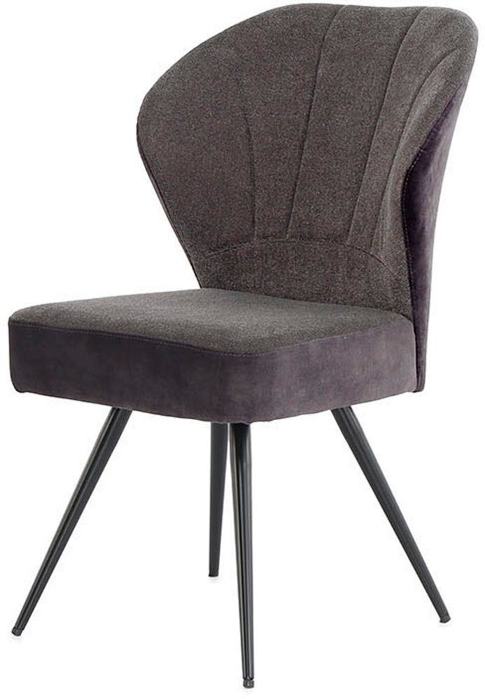 Jockenhöfer Gruppe Vrijdragende stoel Oder met pocketveren in bekleding, materiaalmix, verkrijgbaar in 2 kleuren (set, 4 stuks) zweefstoelen grijs