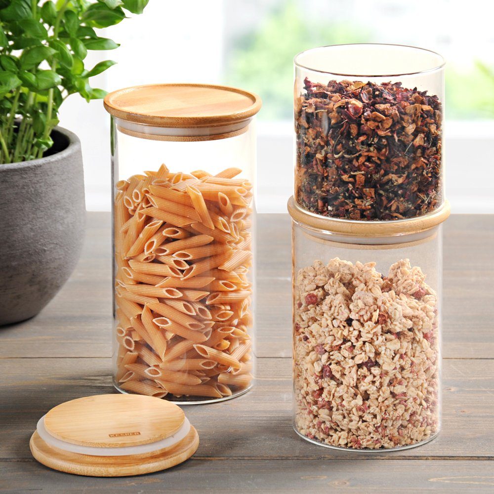 KESPER for kitchen & home Voorraadbus FSC®-gecertificeerd bamboe (set, 3-delig)