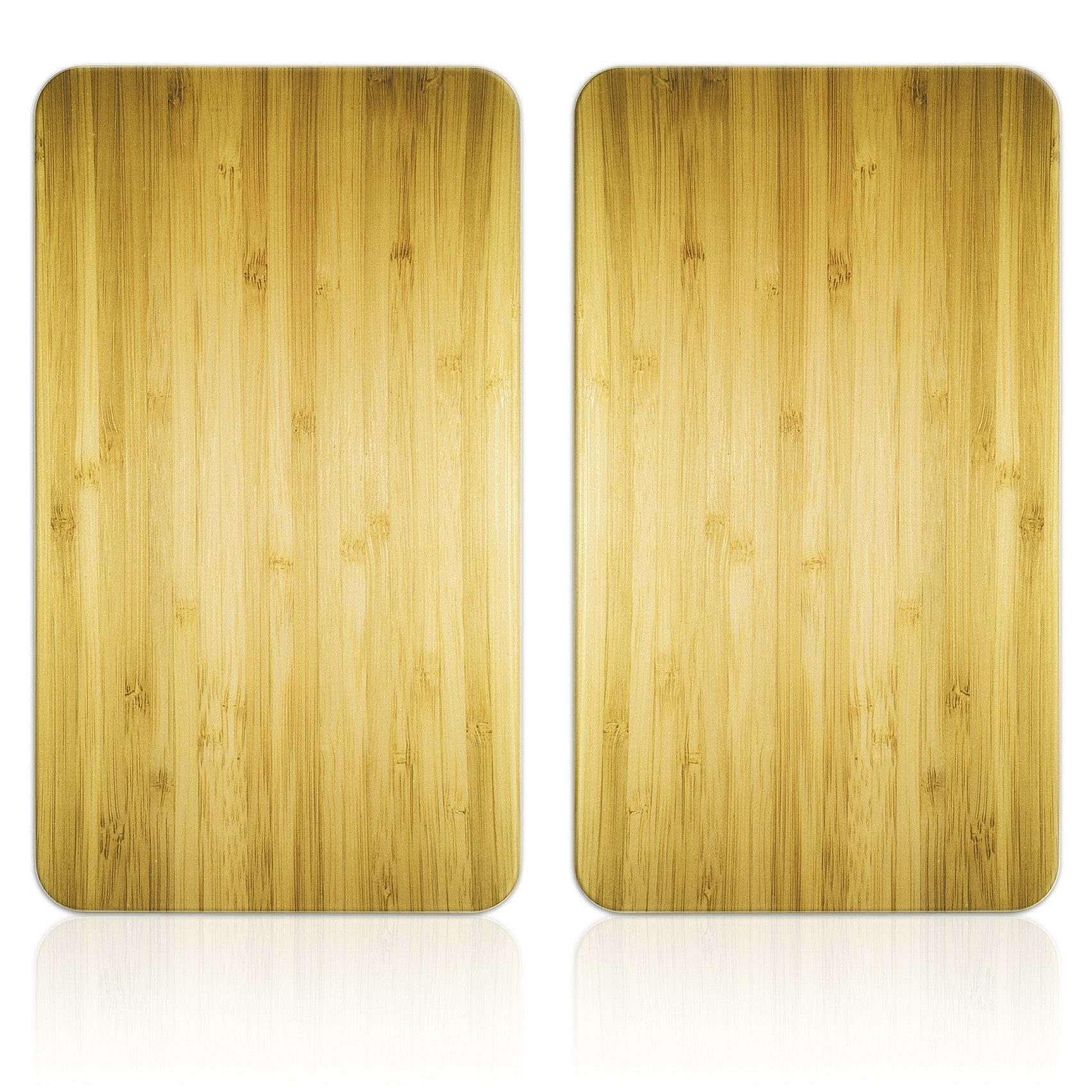 Maximex Kookplaatdeksel Universal Model Holz-Optik Kookplaatafdekking voor alle soorten kookplaten, krasvast, met antislipvoetjes (set, 2-delig)