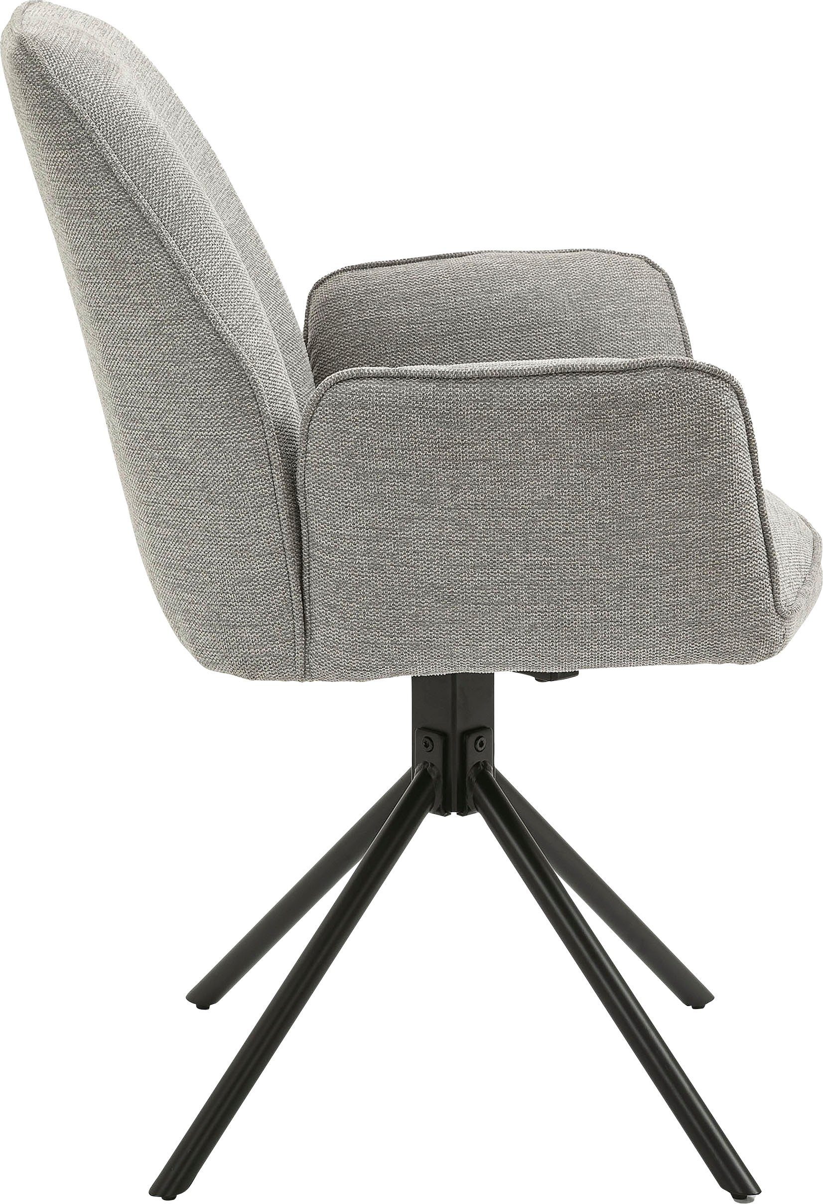 byLIVING Eetkamerstoel Blair set van 2, 360° draaibaar, gezellige fauteuil, verschillende stoffen (set, 2 stuks)