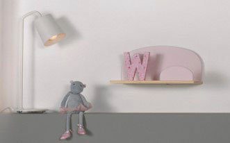Vipack Kinderrek Kiddy Wandplank gemaakt van grenen, MDF onderdelen, naar keuze 45 of 65 cm breed