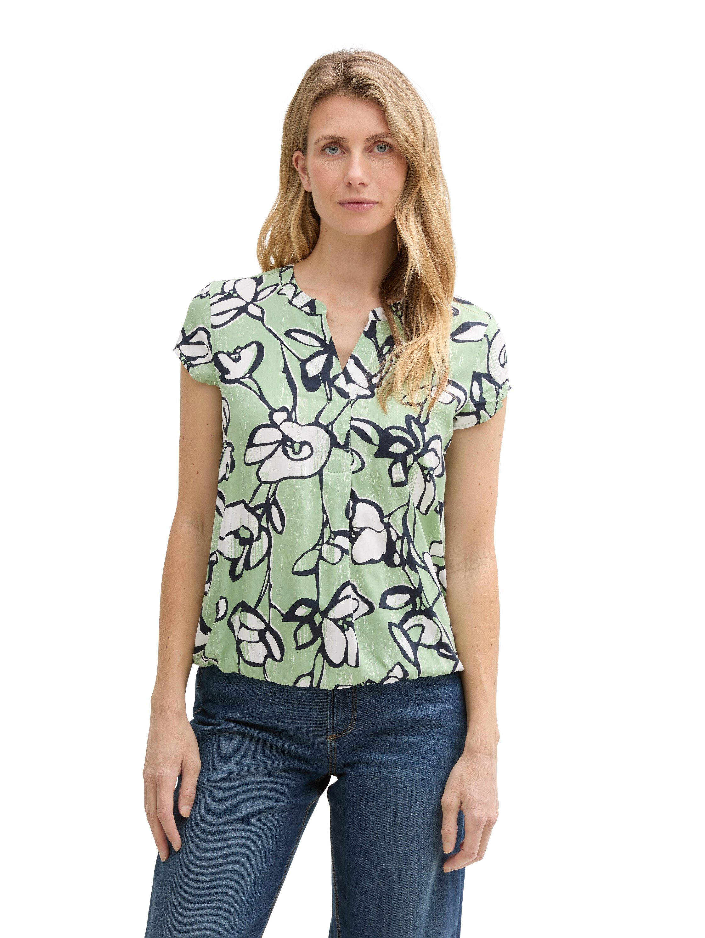 Tom Tailor Blouse met korte mouwen met grafisch patroon