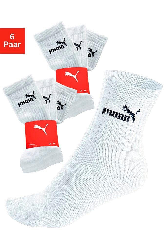 PUMA Sportsokken met klassieke rib (6 paar)