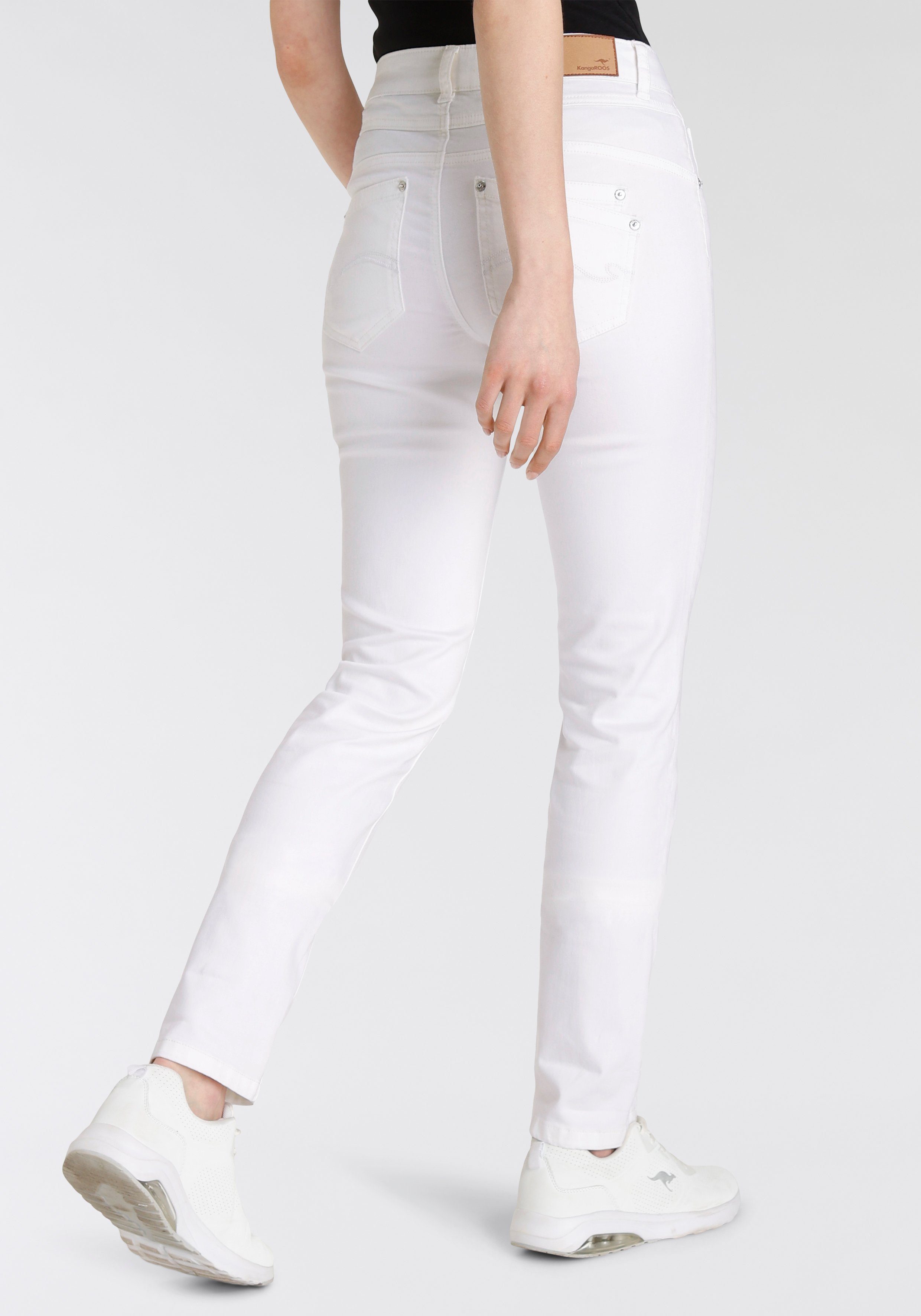 KangaROOS Relax fit jeans RELAX-FIT HIGH WAIST enkelvrije snit, omrolbare broekspijpen