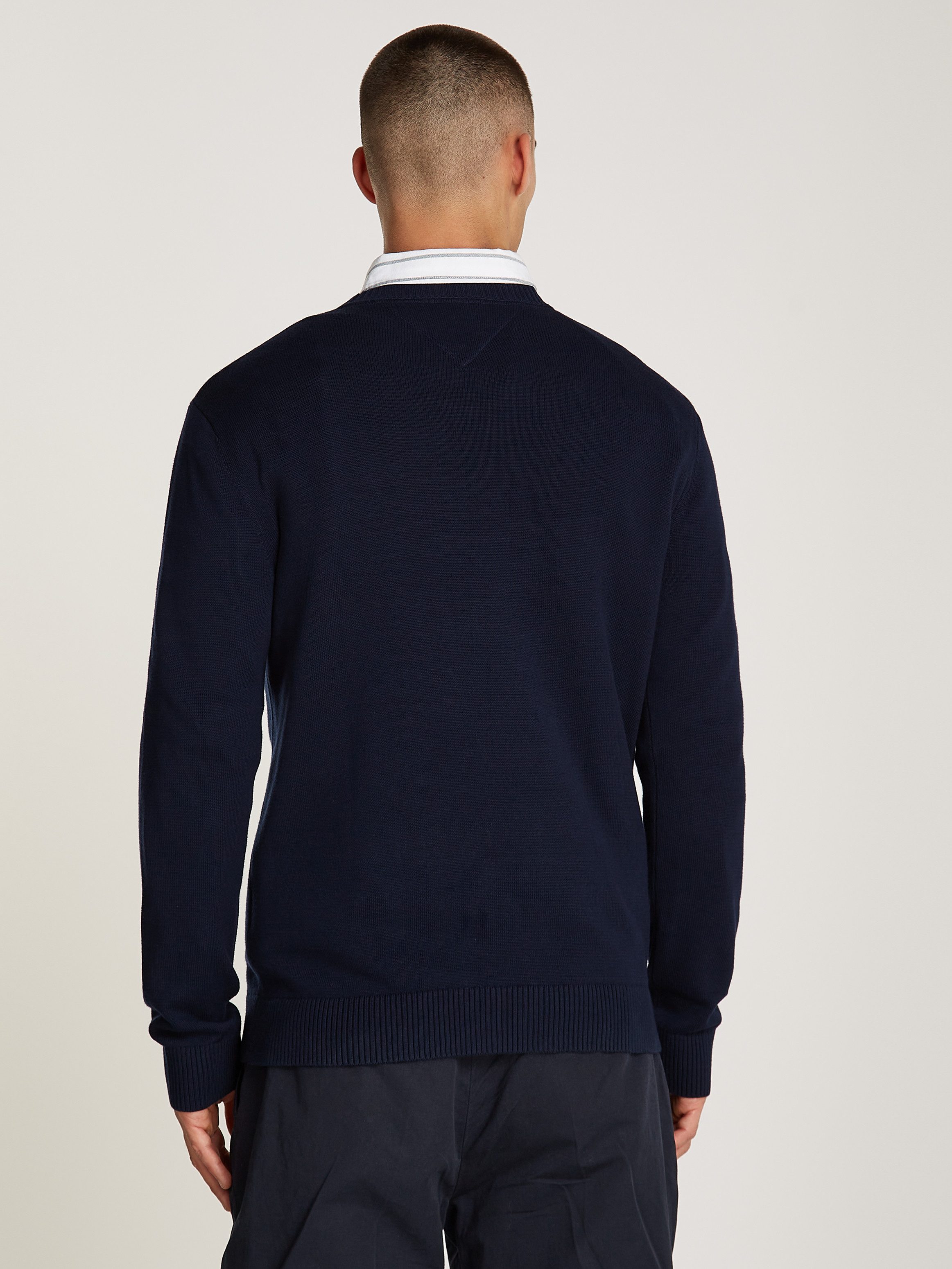 TOMMY JEANS Trui met ronde hals TJM SLIM ESSENTIAL LIGHT SWEATER