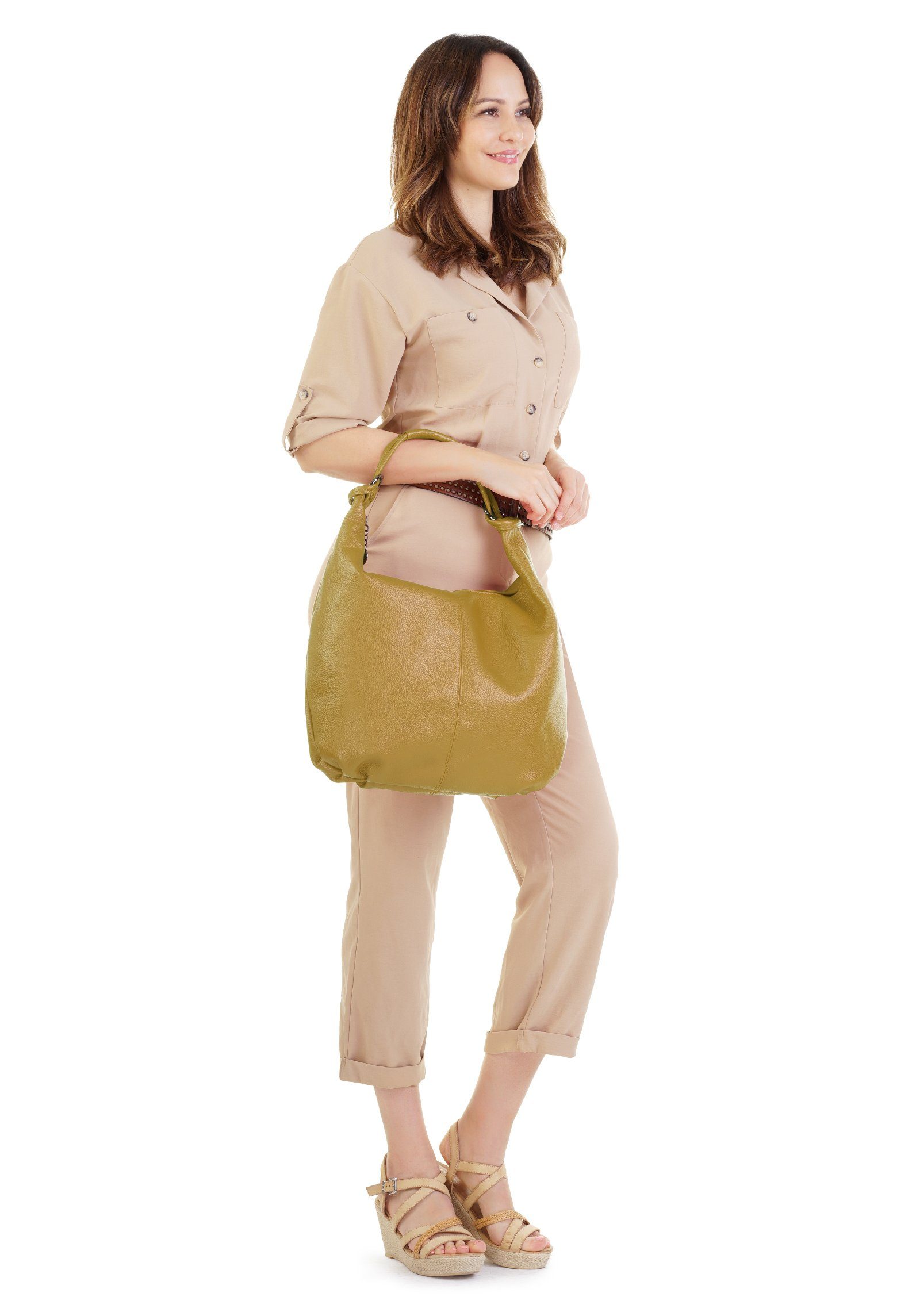 Cluty Shopper echt leer, made in italy