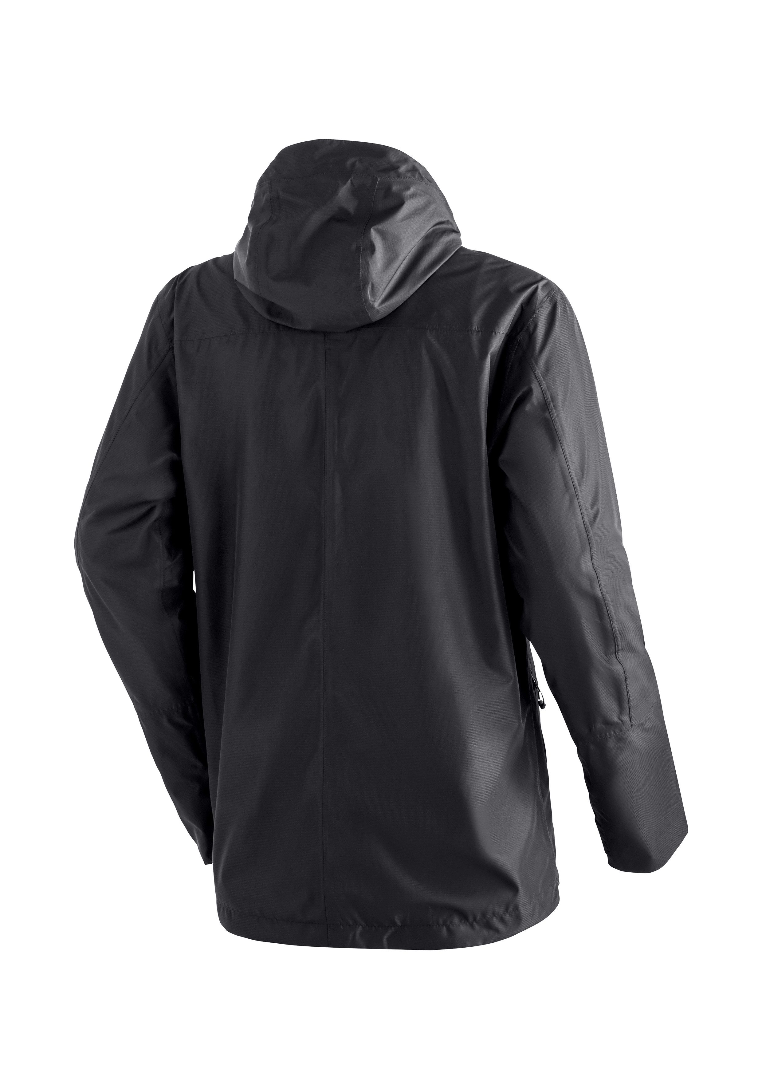 Maier Sports Outdoorjack Abbenstein M Heren jacke waterdicht, functionele jas met 2 buitenzakken + binnenzak