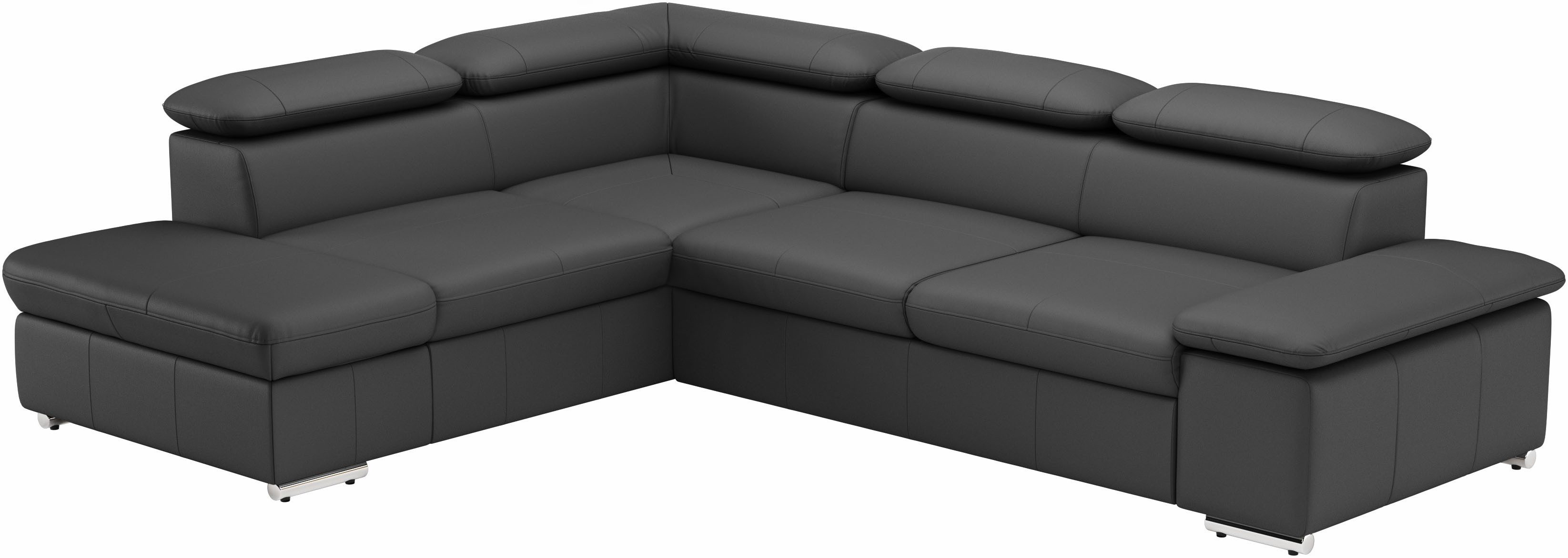 sit&more Hoekbank Valentine, L-vorm, arm- en hoofdeinstelling