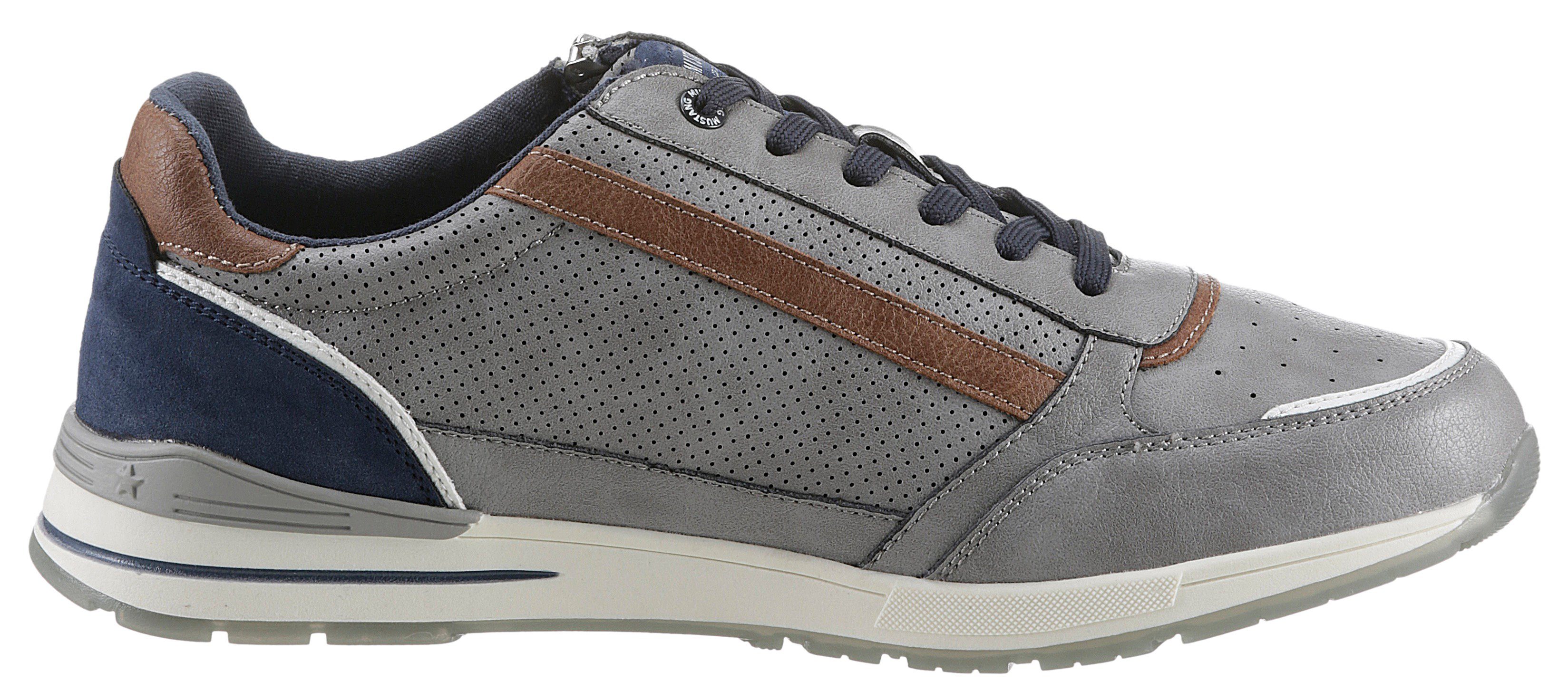 Mustang Shoes Sneakers met buitenrits, vrijetijdsschoen, lage schoen, veterschoen