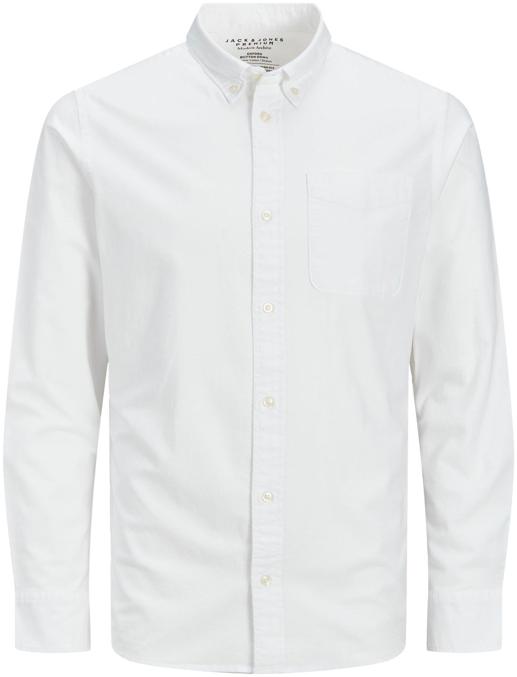 Jack & Jones Overhemd met lange mouwen BROOK OXFORD met button-downkraag