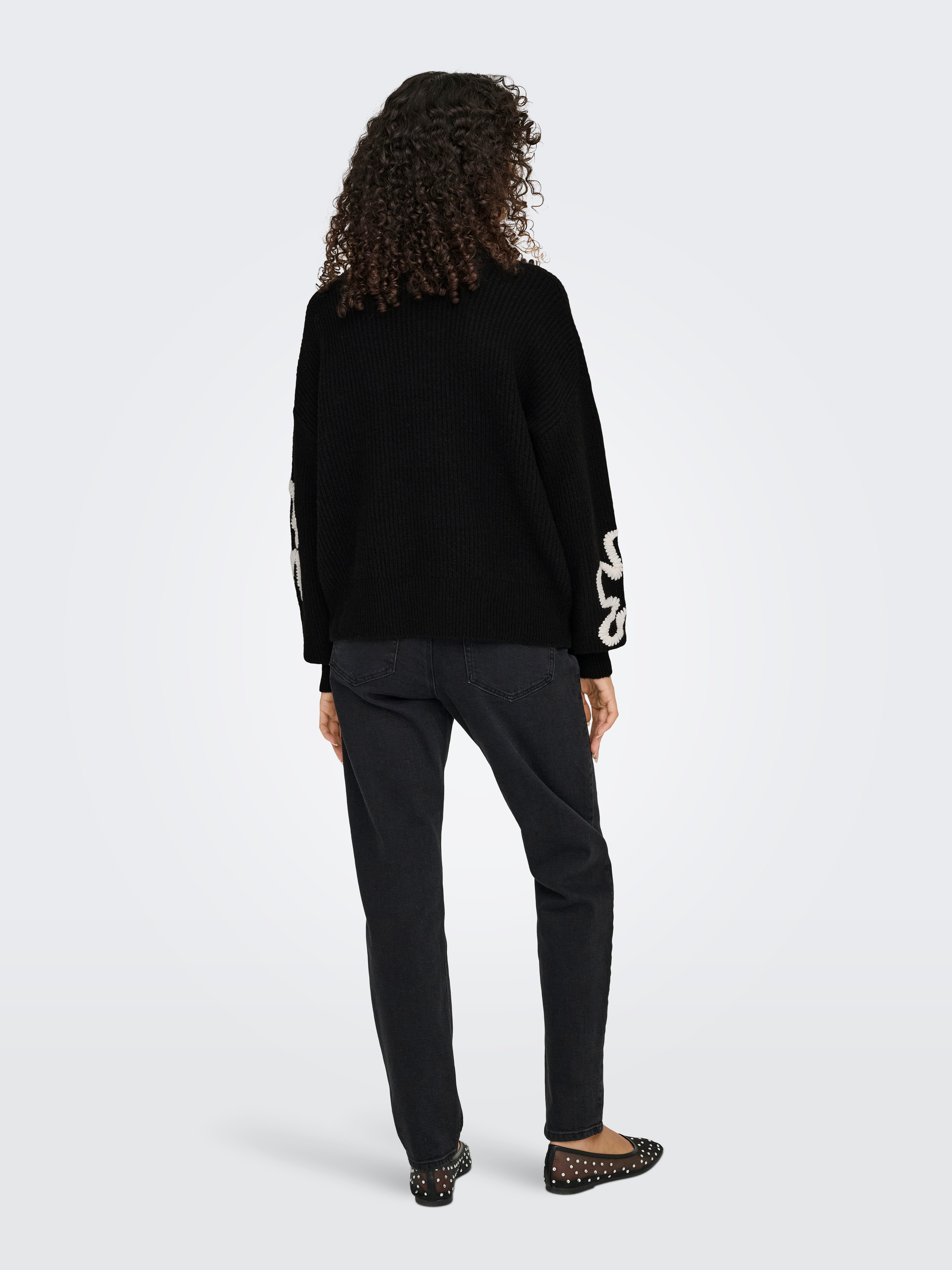 Only Gebreide trui ONLDAISY LS STITCH O-NECK KNT