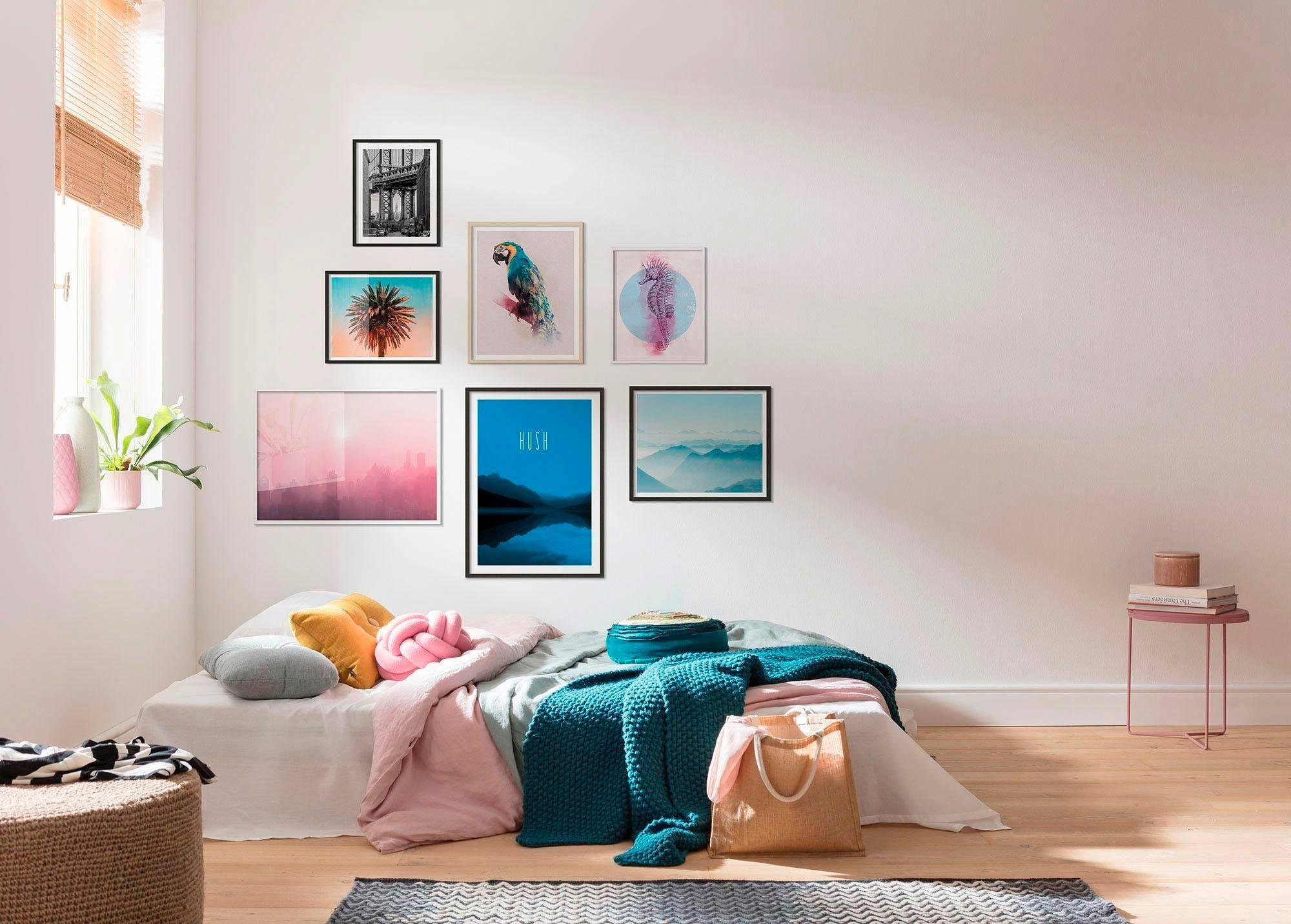 Komar Wanddecoratie Palm tree Wanddecoratie - zonder lijst (1 stuk)