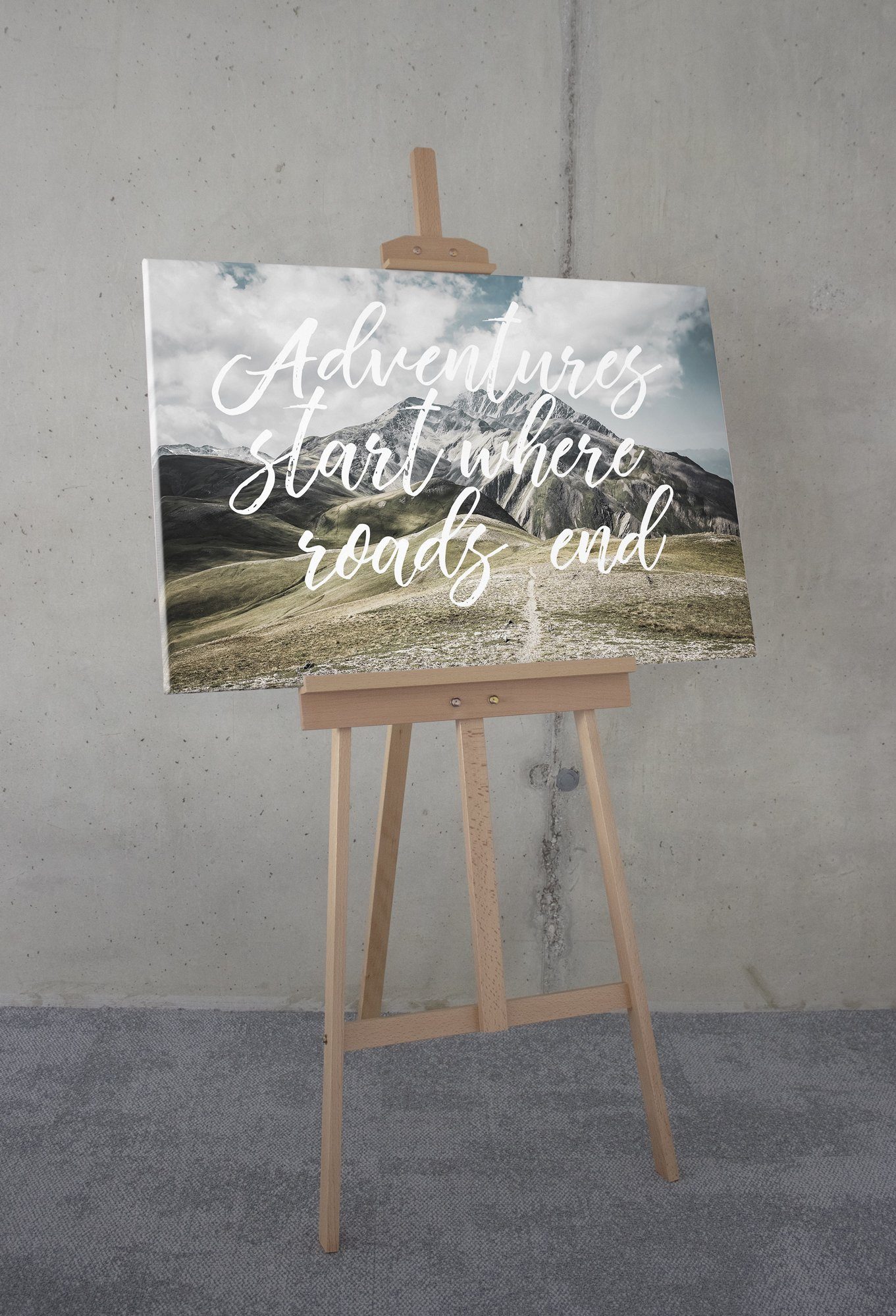 Komar Artprint op linnen Starting Now - Afmeting 60 x 90 cm (1 stuk)