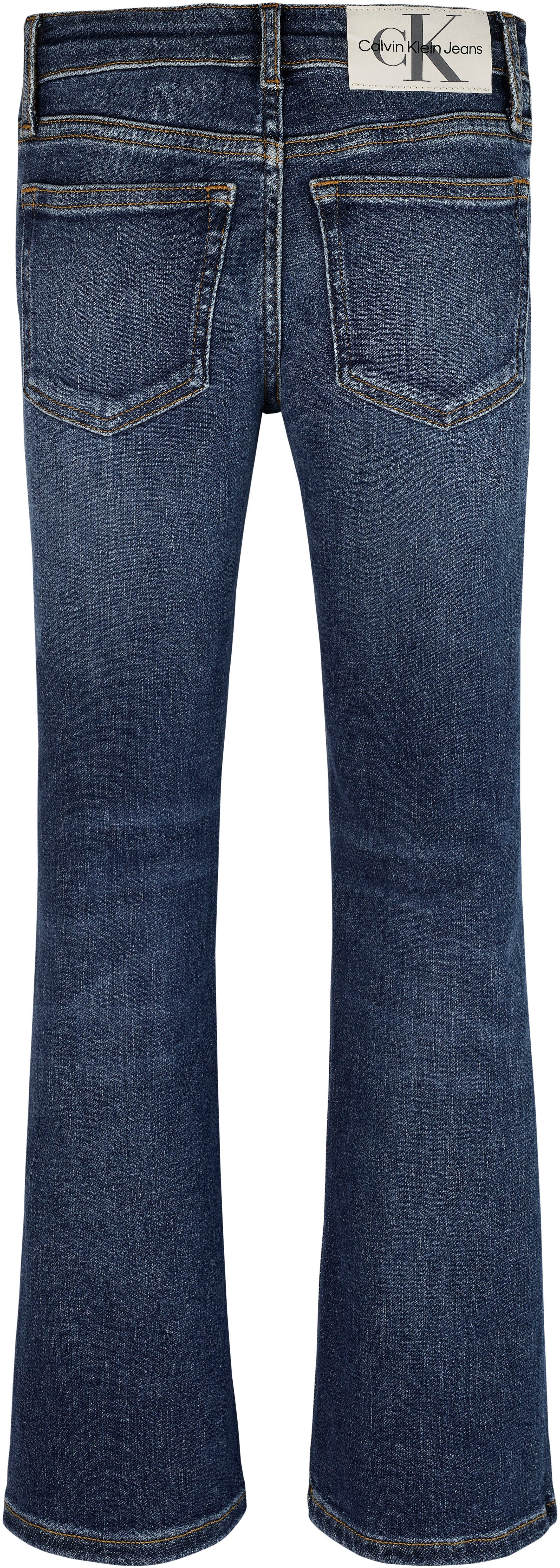 Calvin Klein Wijd uitlopende jeans MR FLARE DARK BLUE DENIM voor kinderen tot 16 jaar