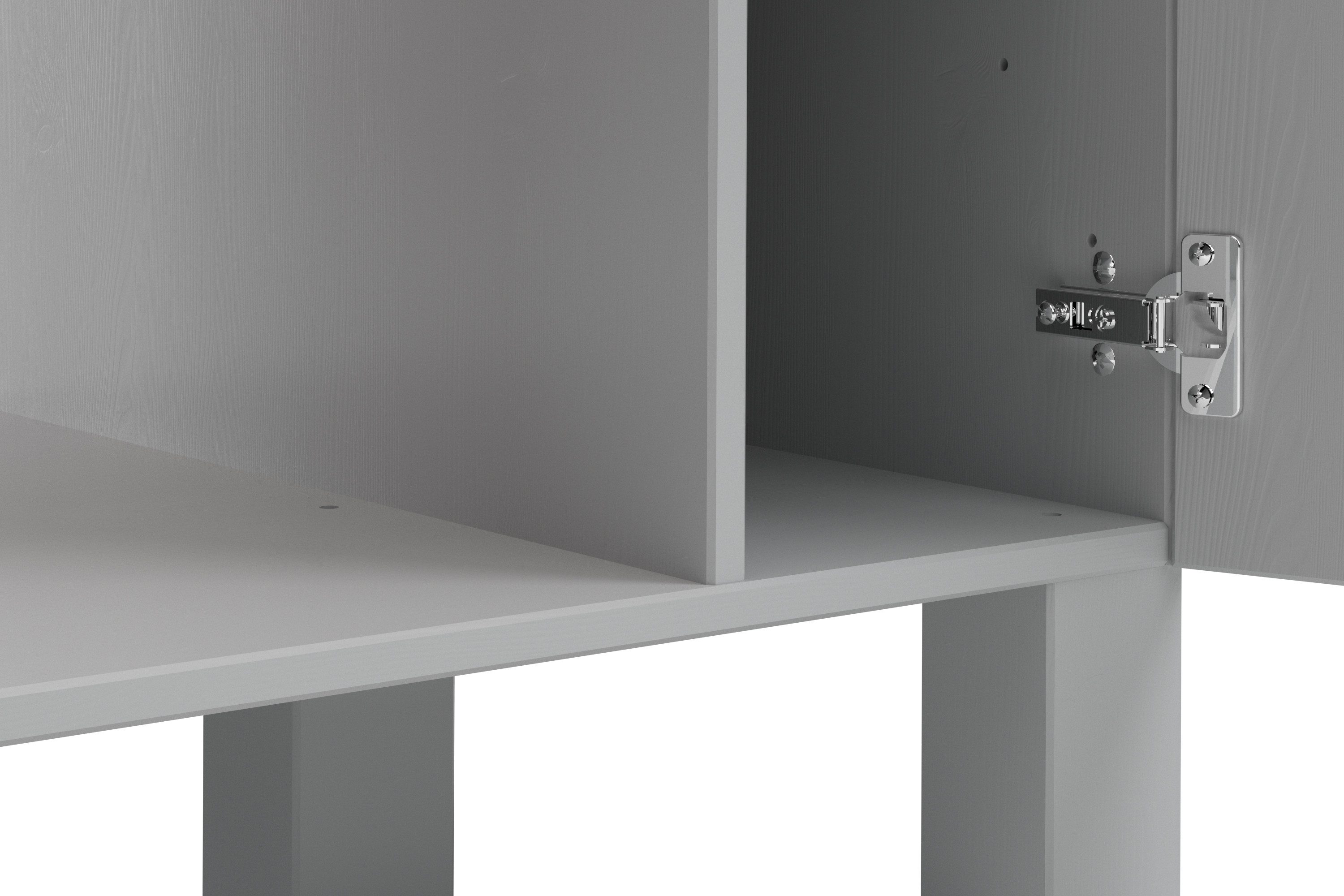 Home affaire Ombouwkast voor oven Alby2 Met metalen grepen, breedte 100 cm, zonder elektrische apparaten