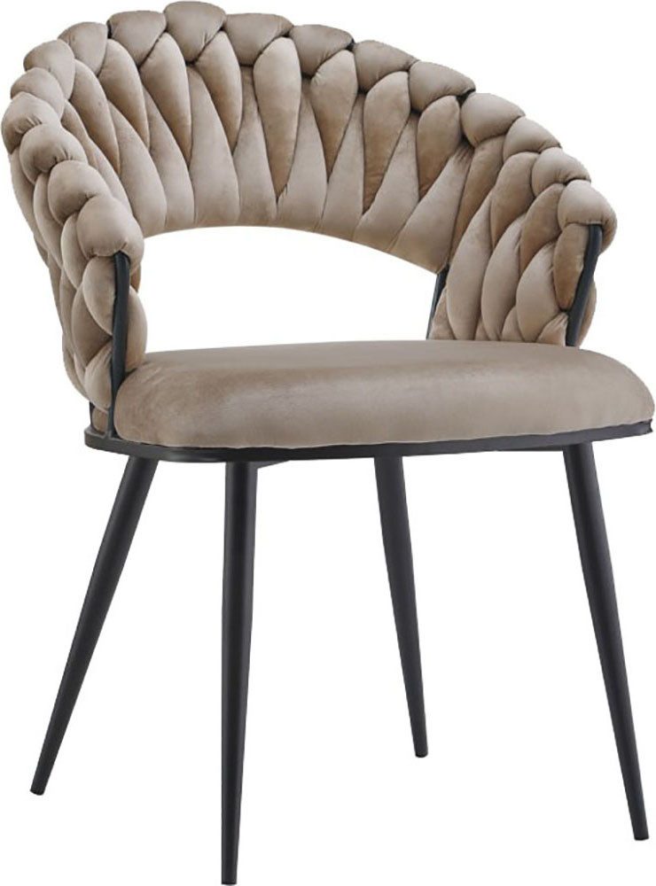 Kayoom Stoel Finesse 125 2-delige set, BESTSELLER! Vlechtwerk op de rug (set, 2 stuks)