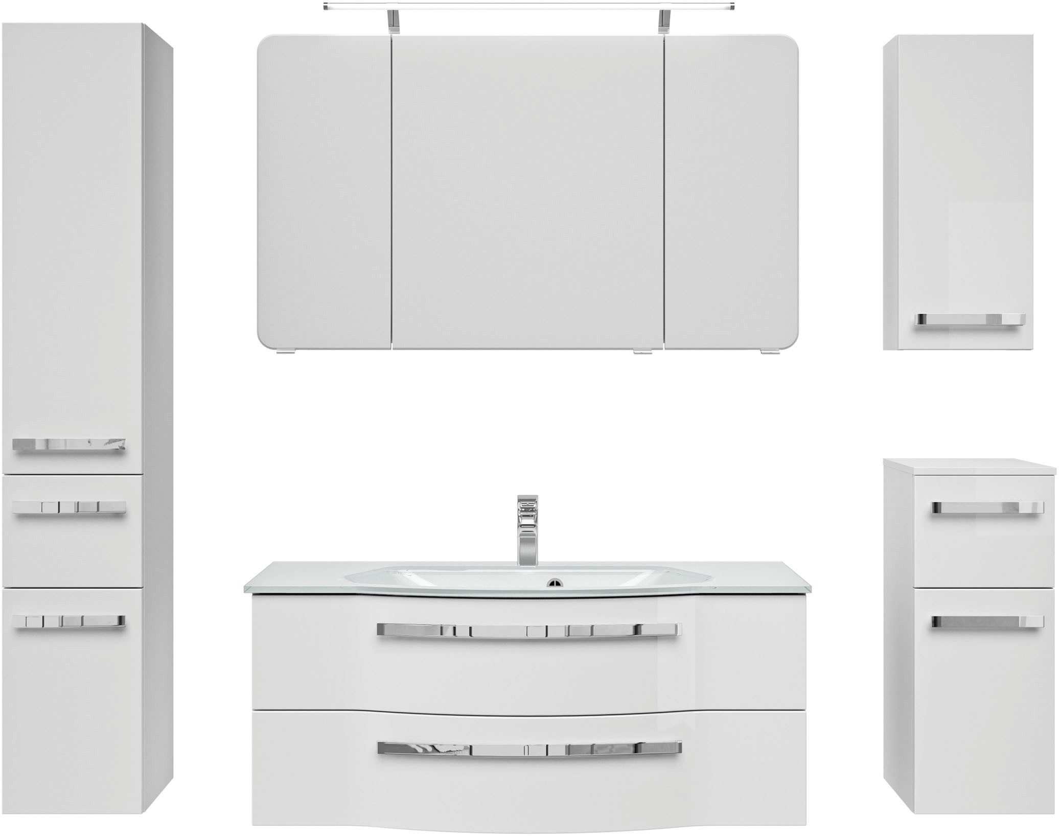Saphir Badmeubelset Serie 4005 (set, 6 stuks) badmeubelsets