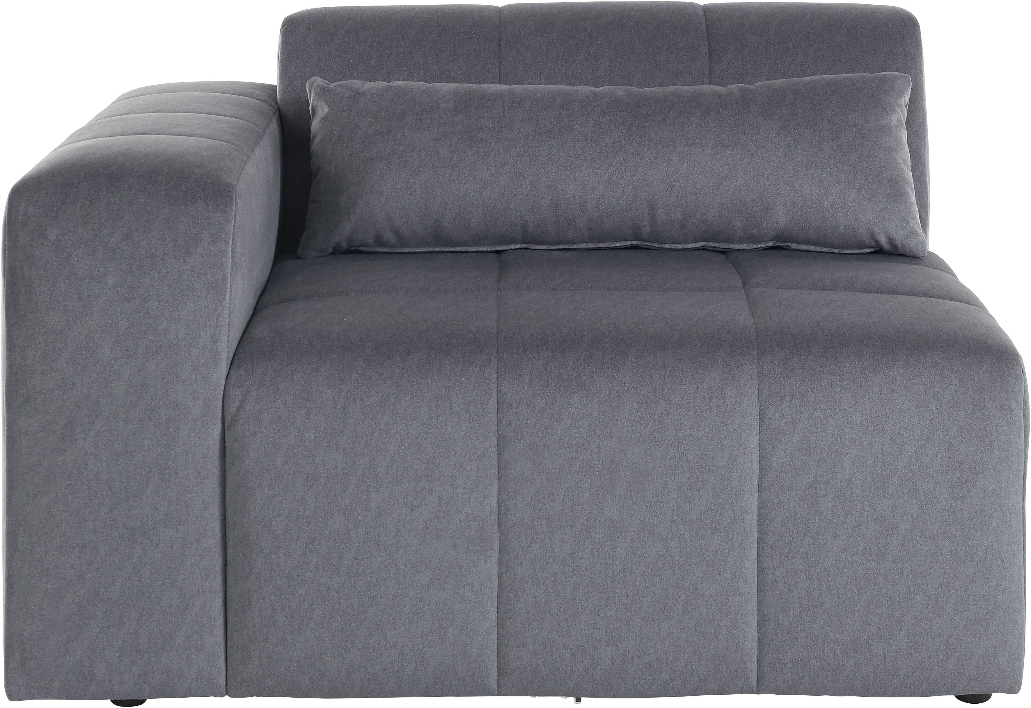 LeGer Home by Lena Gercke Sofaelement Maileen Module fauteuil met armleuning, te verbinden met andere modules van de serie