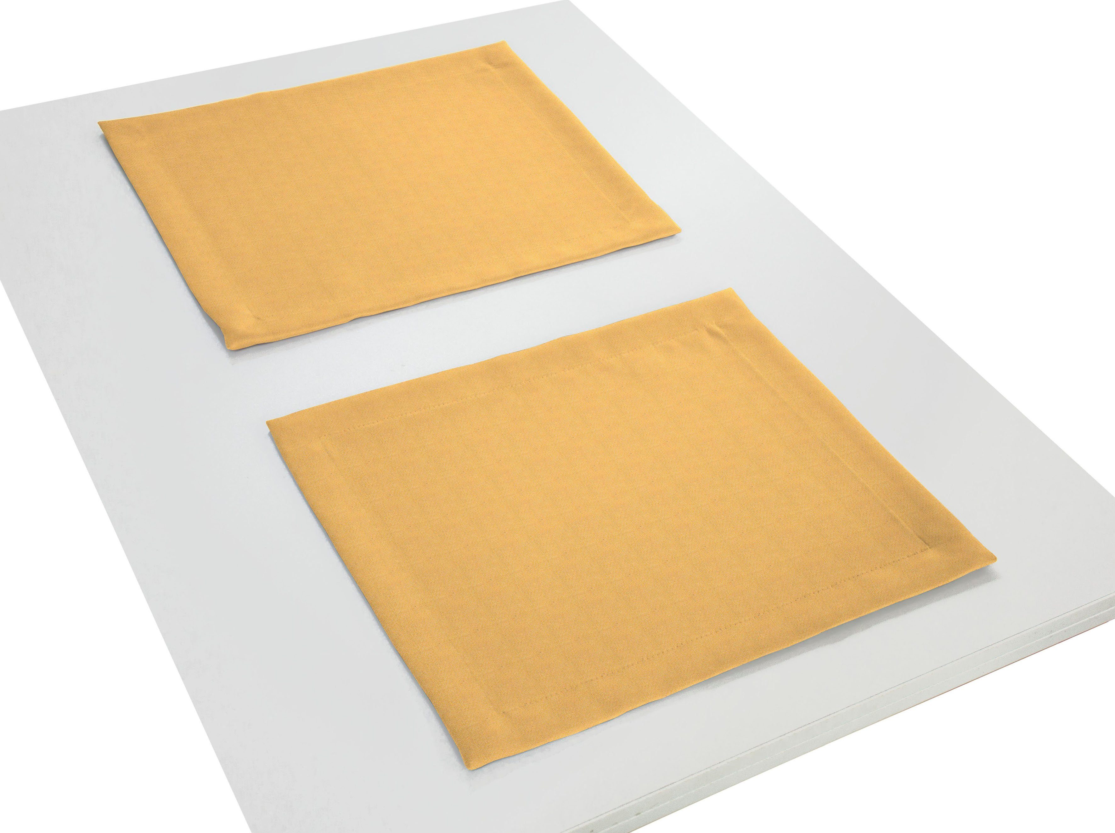 Adam Set placemats Uni Collection GOTS gecertificeerd, Made in Germany (2 stuks)