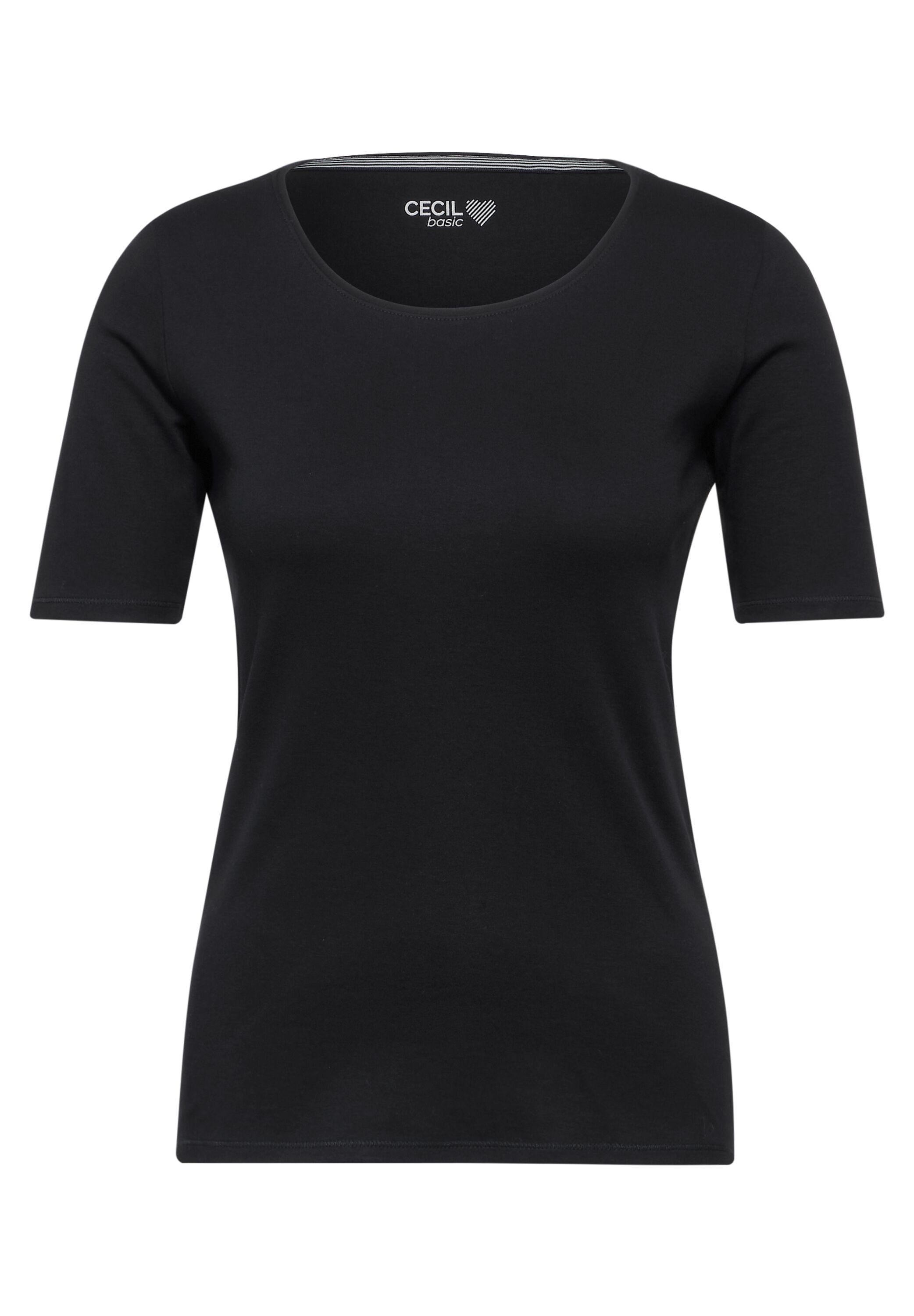 Cecil T-shirt Stijl Lena met klassieke ronde hals