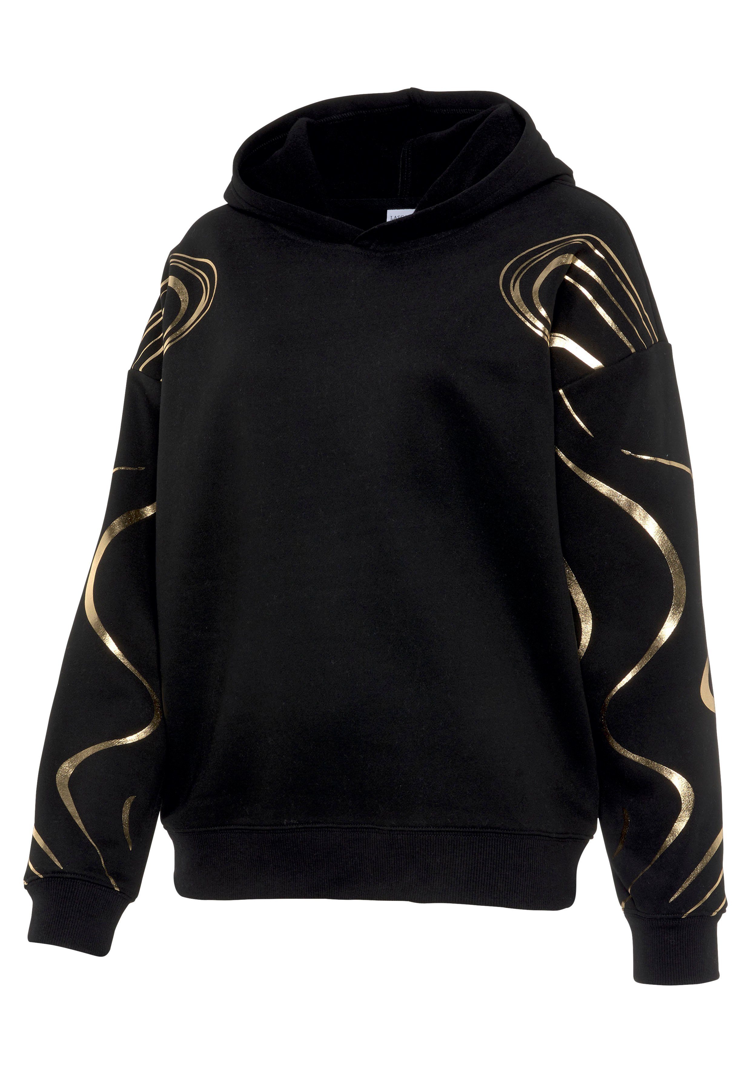 active by Lascana Hoodie met glanzende print