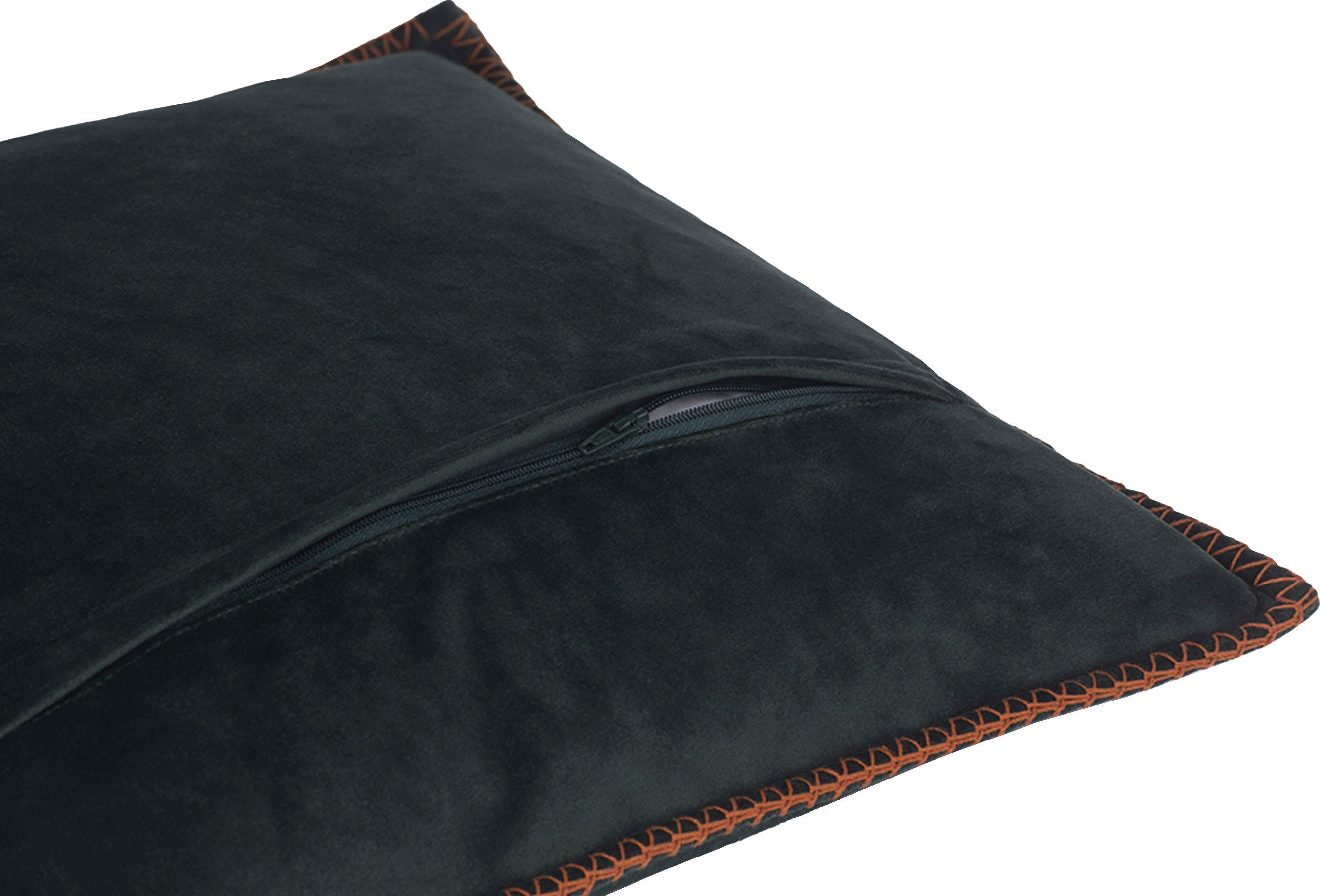 TOM TAILOR HOME Sierkussen Felt met contrastkleurige afhechting, kussenovertrek zonder vulling(1 stuk)