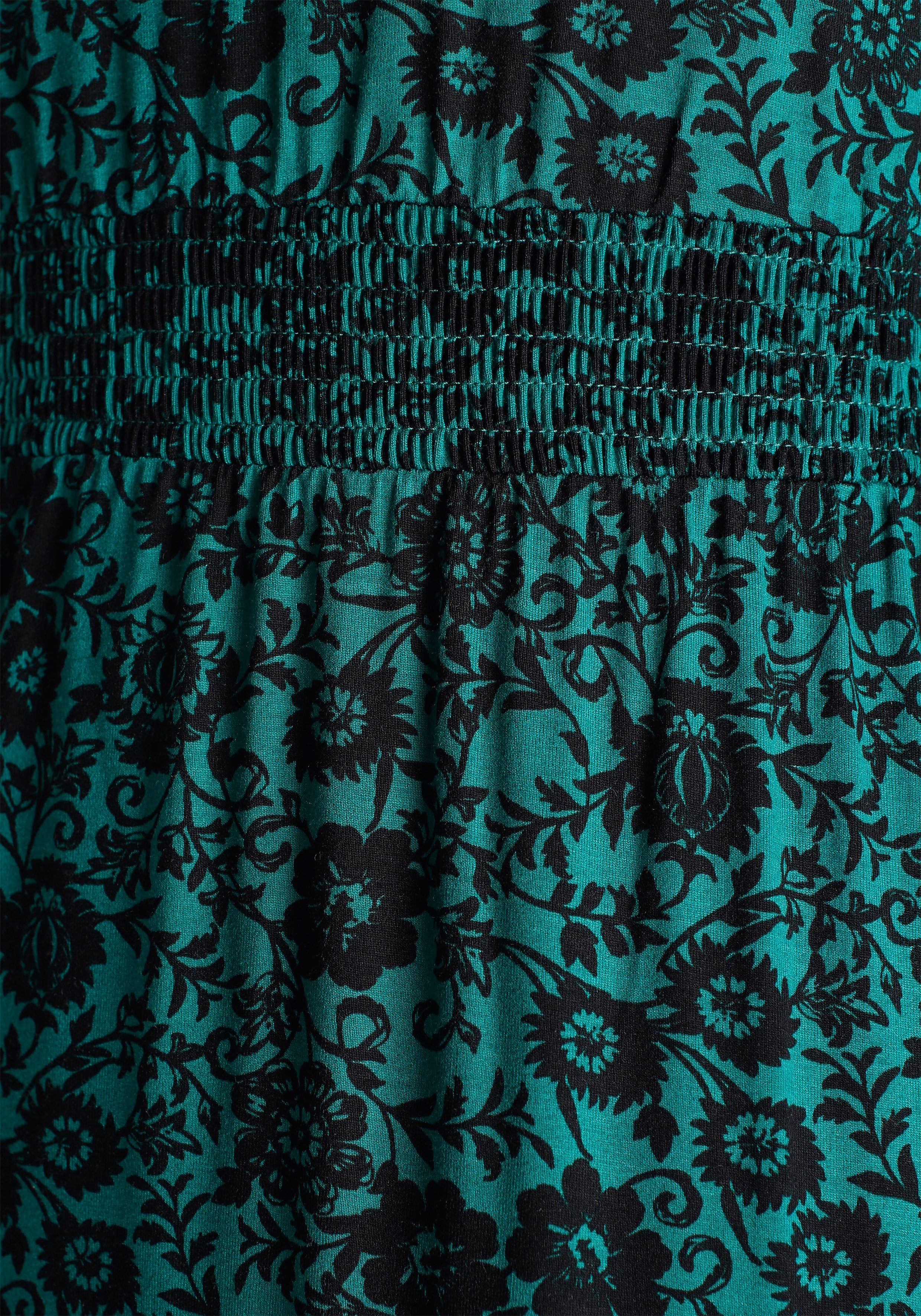 Tamaris Maxi-jurk figuurvolgend, van jersey, lange mouwen, met ronde hals