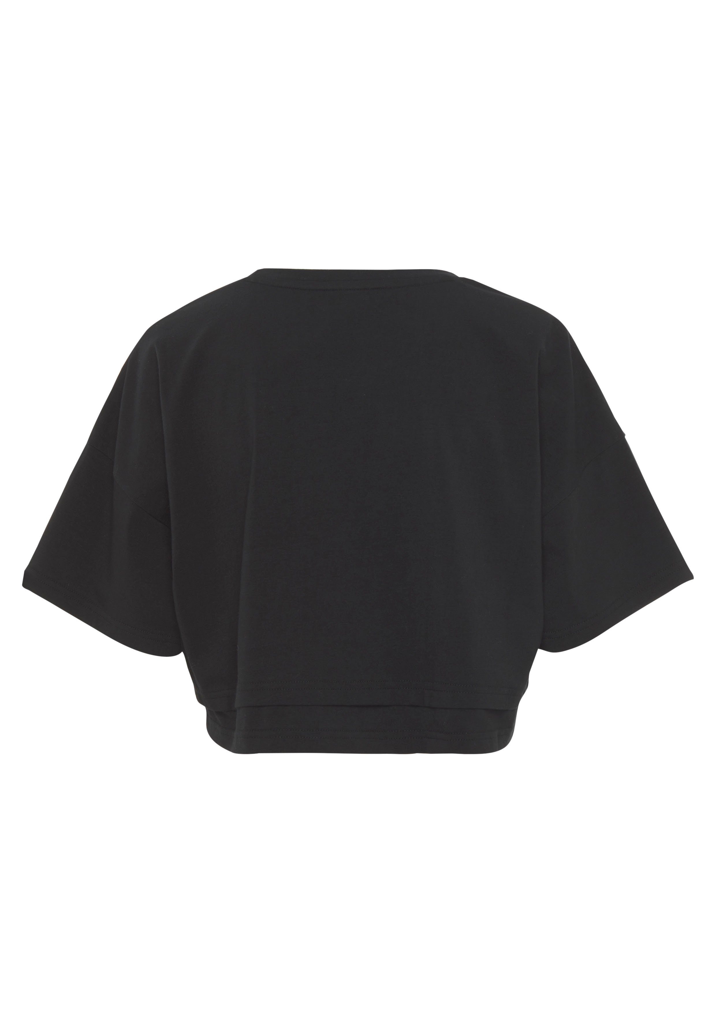 Lascana Shirt met korte mouwen met kastige snit en lagen-look