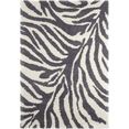 mint rugs hoogpolig vloerkleed desert zebra design, bijzonder zacht door microvezel, woonkamer, slaapkamer, robuust, onderhoudsarm beige