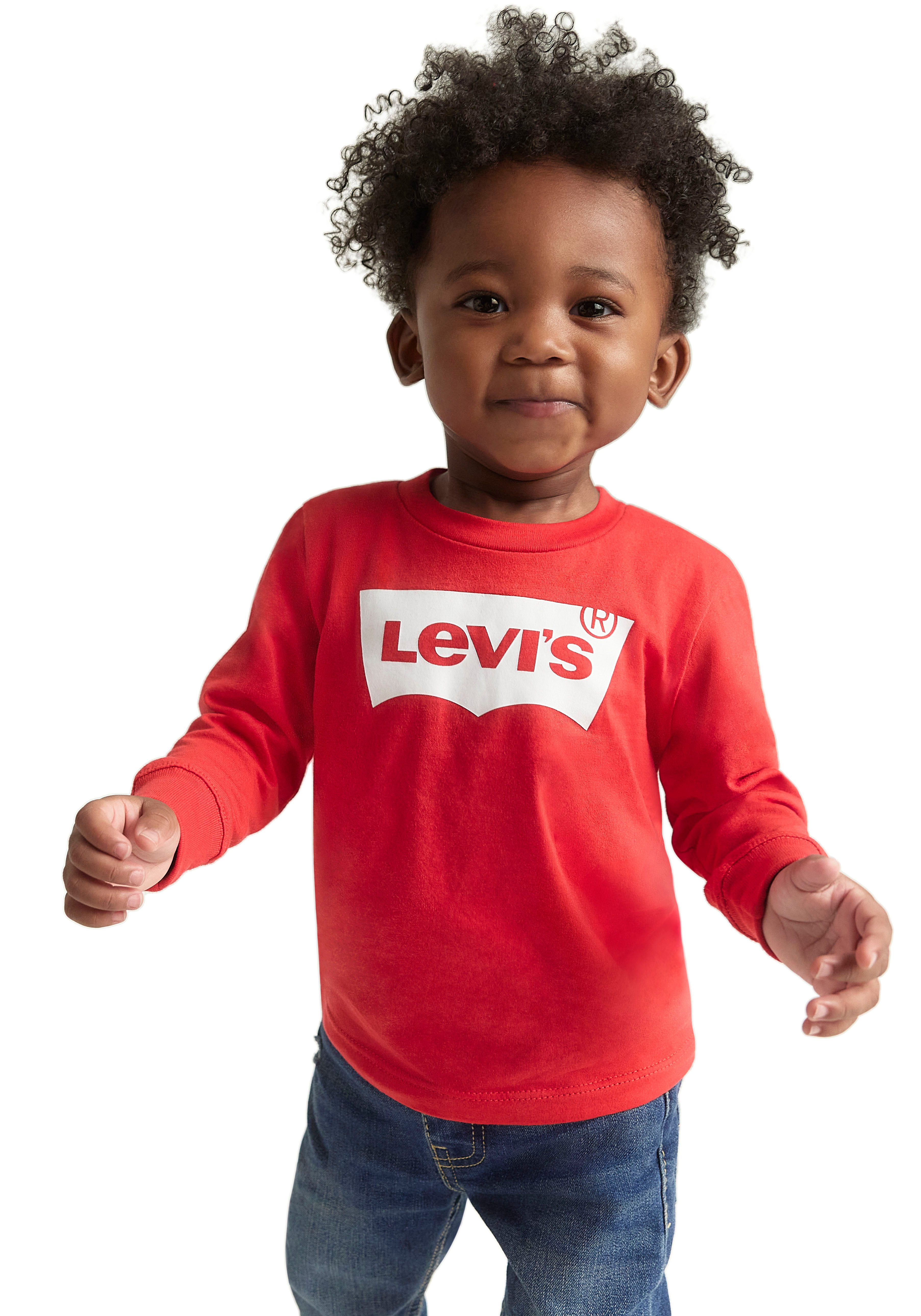 Levi's Kidswear Shirt met lange mouwen Batwing tee