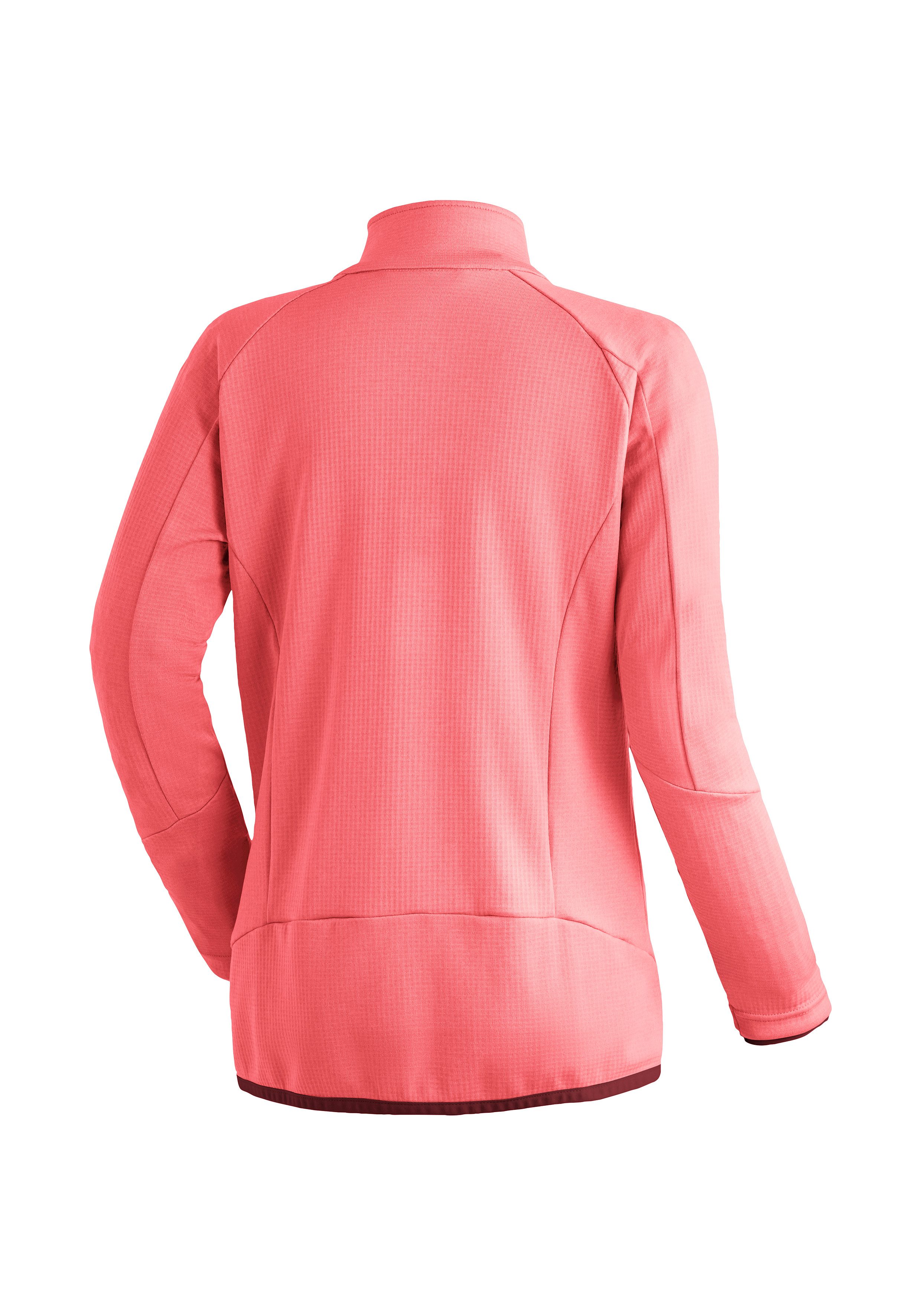 Maier Sports Fleecejack Sinaia W Dames midlayer, ademend snel drogend, full-zip, regular fit