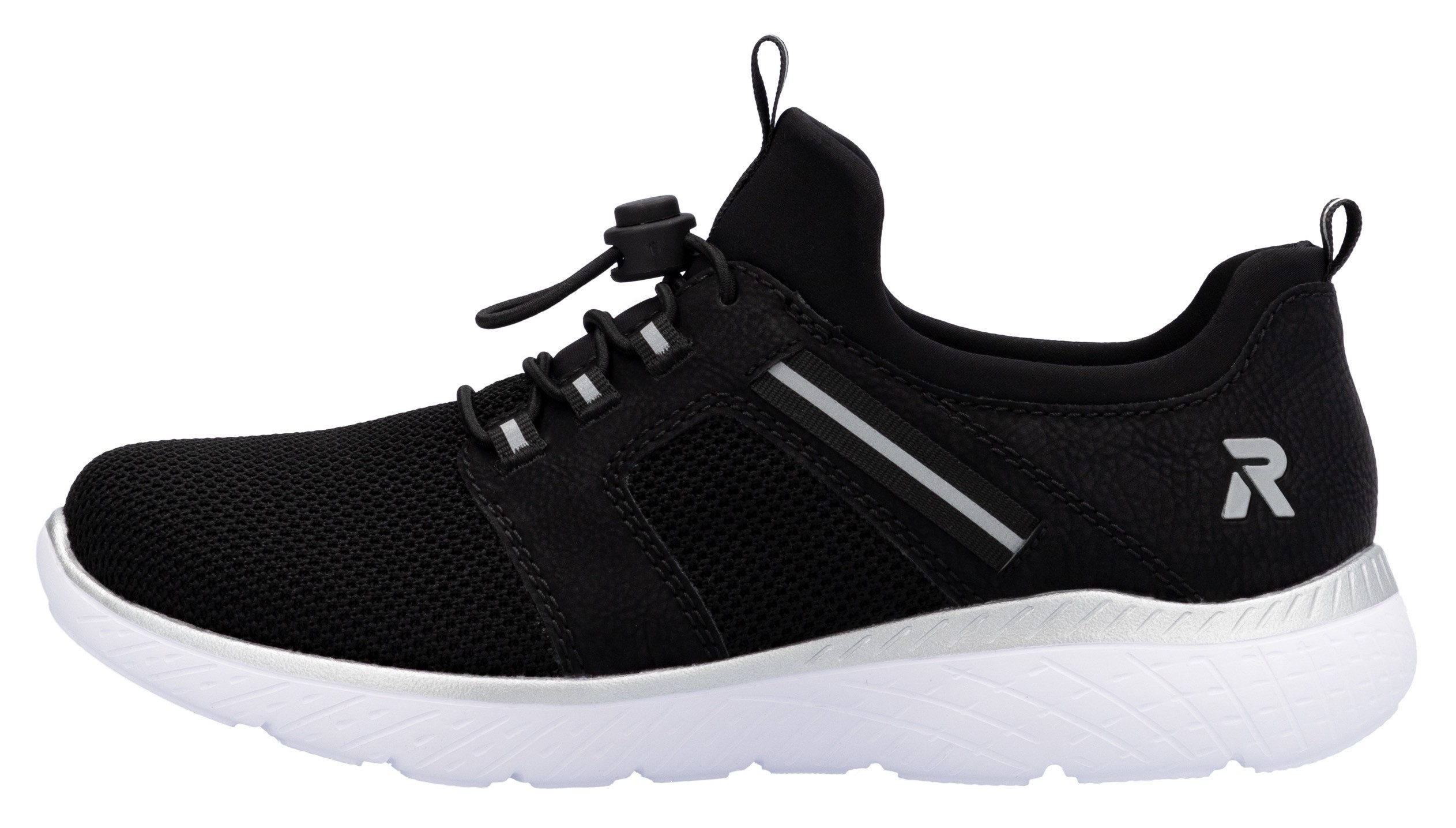 RIEKER Sport Slip-on sneakers , instapschoen, lage schoen, vrijetijdssneaker met trekbanden