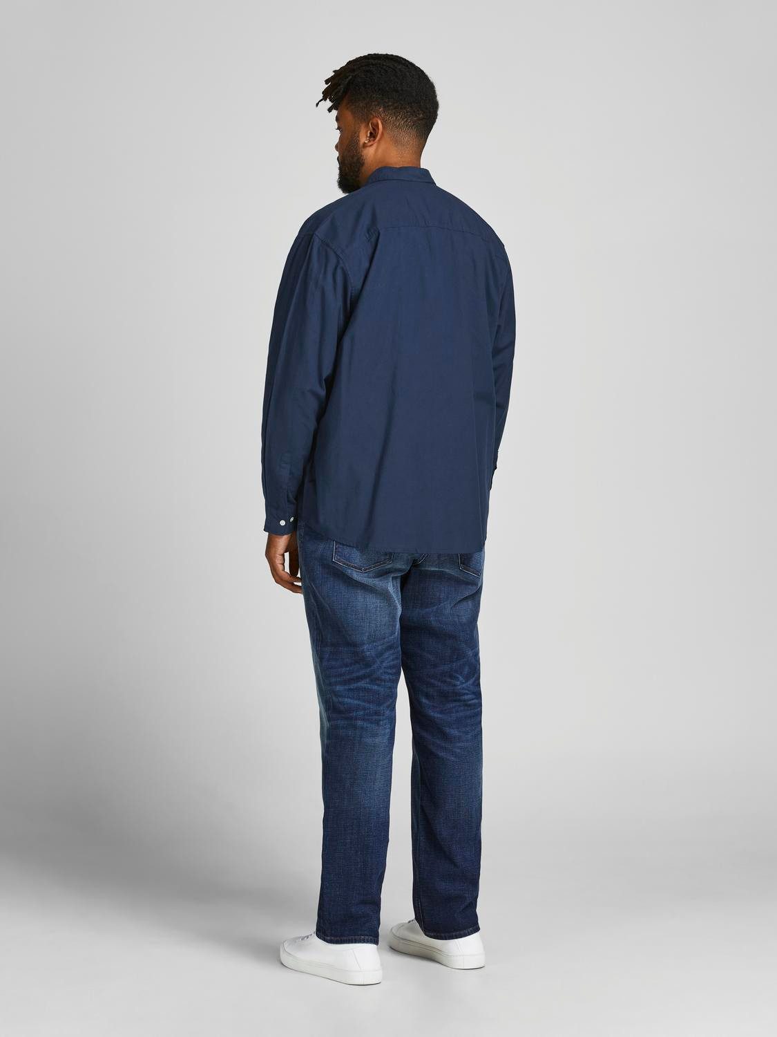 Jack & Jones PlusSize Overhemd met lange mouwen OXFORD SHIRT