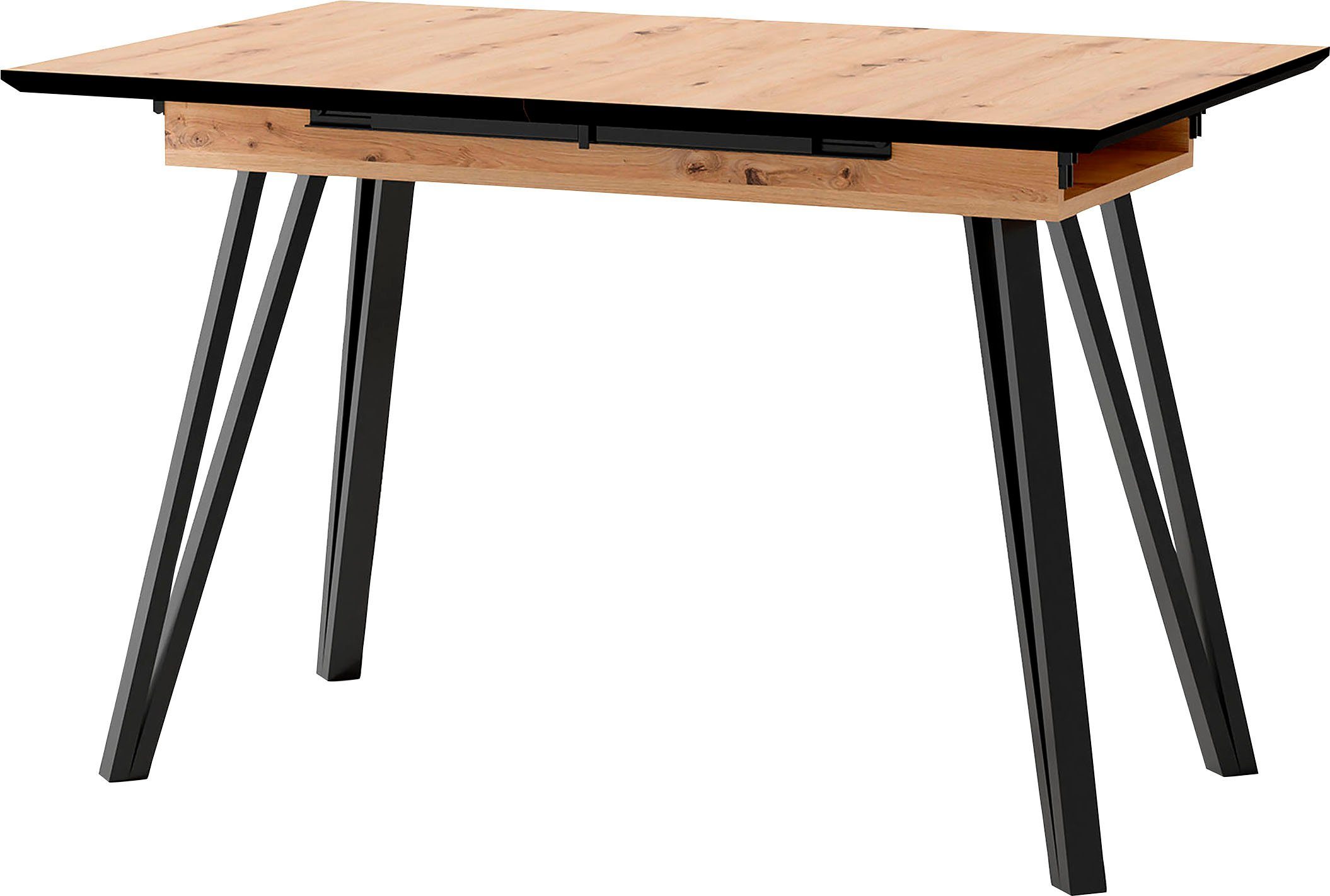 byLIVING Eettafel Keulen uittrekbaar met binnenin geplaatst inlegblad